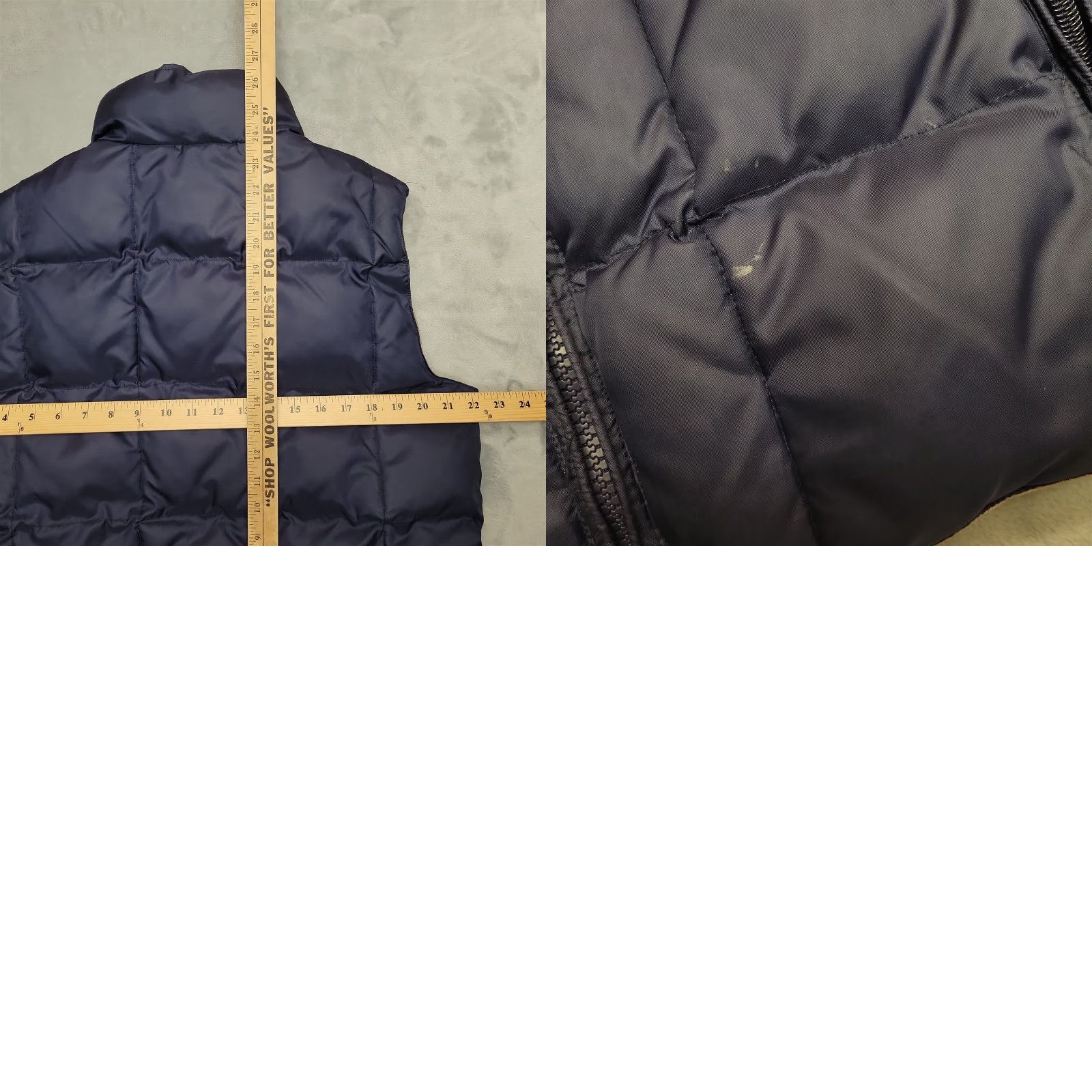 Vintage VINTAGE Silver Rider Down Puffer Vest Men L Blue Reversible 80s 90s Wind-Resistant Full Zip Sleeveless Mens Size US L / EU 52-54 / 3 - 8 Thumbnail