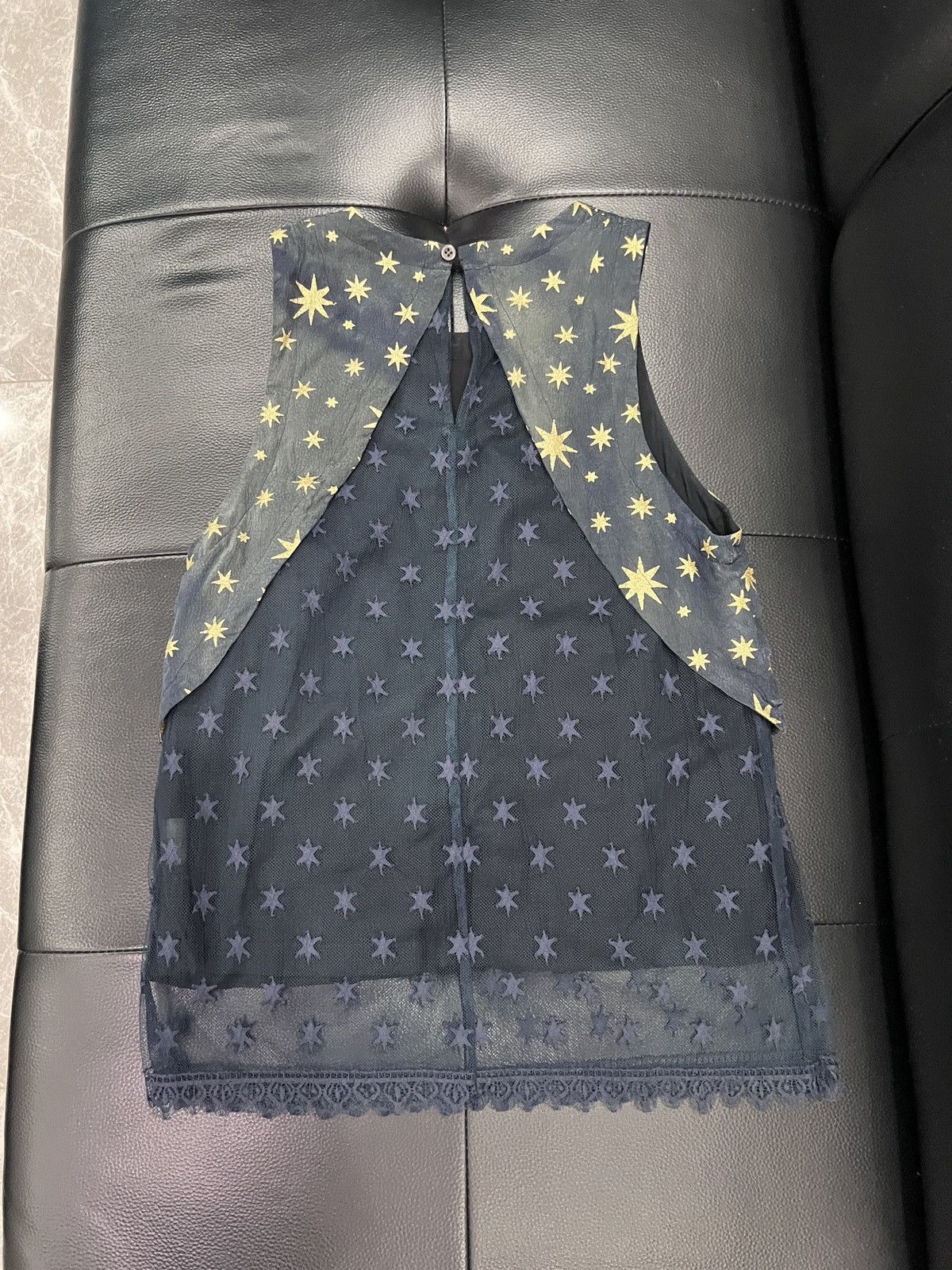 Dries Van Noten Dries Van Noten Star Lace Tank Top Size XS / US 0-2 / IT 36-38 - 2 Thumbnail