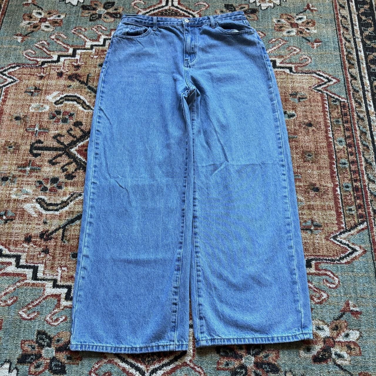 Japanese Brand Y2K Blue Wide-Leg Baggy Denim Jeans Size US 30 / EU 46 - 1 Thumbnail