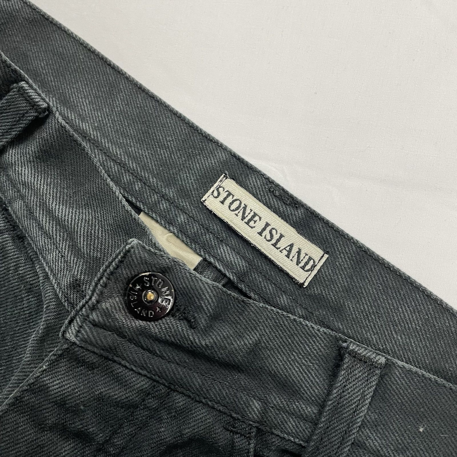Massimo Osti × Stone Island Women’s Stone Island Green Edge Jeans Vintage Retro 90s W26” Size 26" / US 2 / IT 38 - 5 Thumbnail