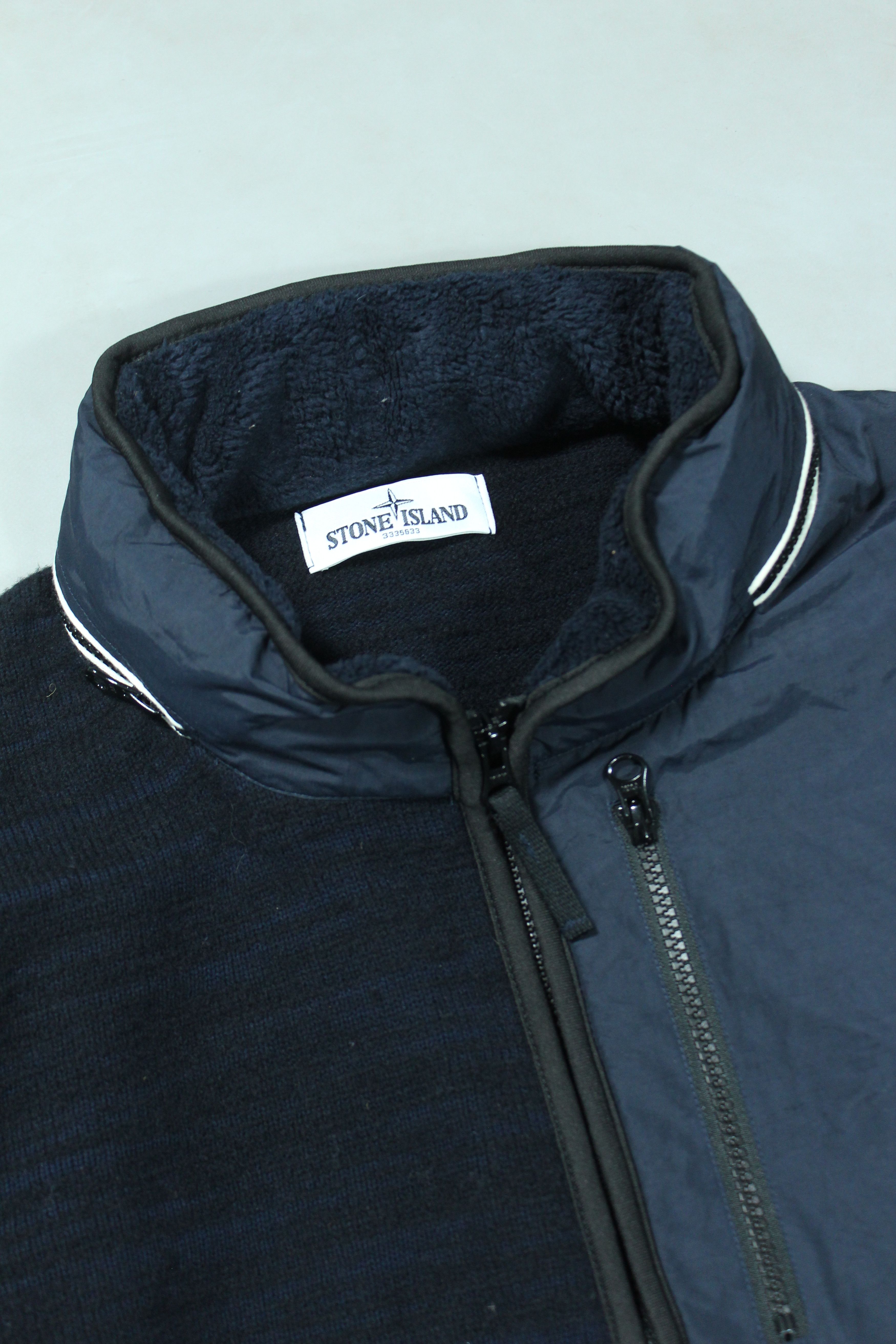 Stone Island ⛰️ STONE ISLAND KNIT ZIP HOODED WOOL JACKET NYLON METAL XL Size US XL / EU 56 / 4 - 4 Thumbnail