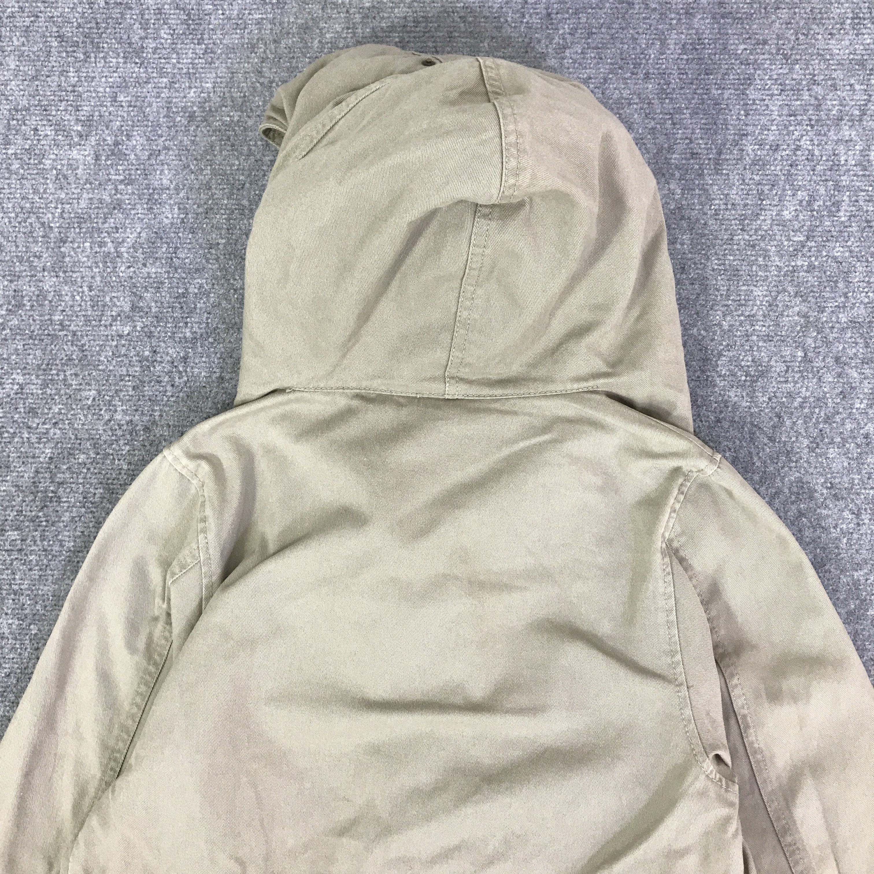 Japanese Brand BRUSH JAPAN STYLE HOODIE KHAKI JACKET K122B4 Size US M / EU 48-50 / 2 - 4 Thumbnail