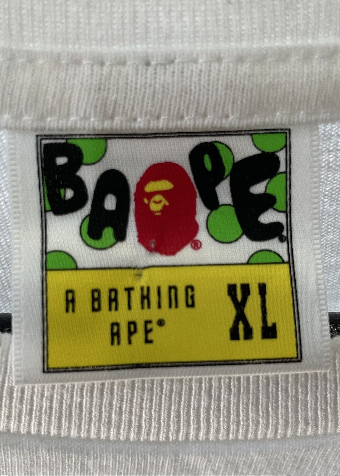Bape BAPE x RSVP College Tee White Size US XL / EU 56 / 4 - 5 Thumbnail