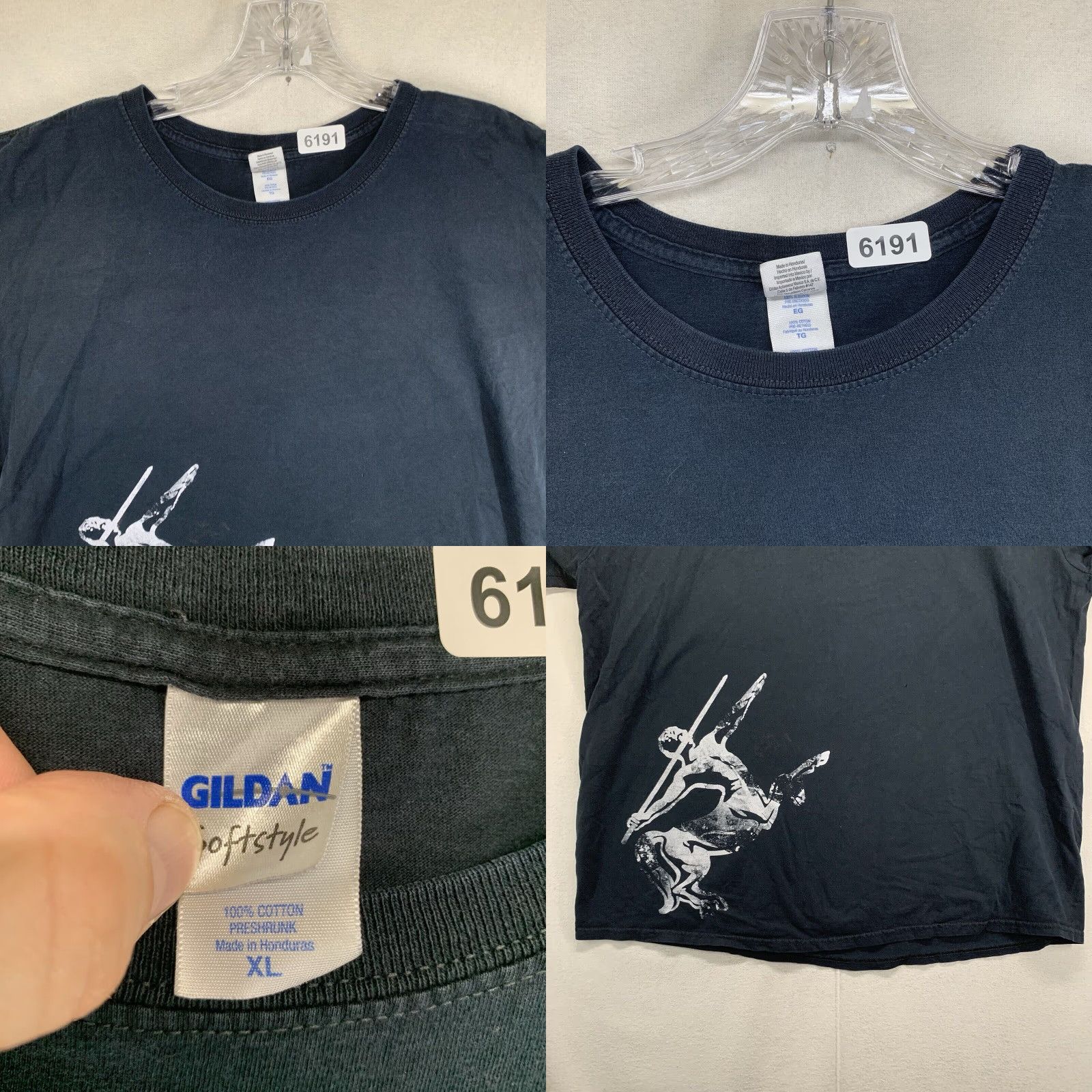 Gildan VINTAGE Gildan Remy Martin Fine Champagne Cognac T-Shirt Unisex Adult XL Black Graphic Print Classic Car Band Logo Size US XL / EU 56 / 4 - 8 Thumbnail