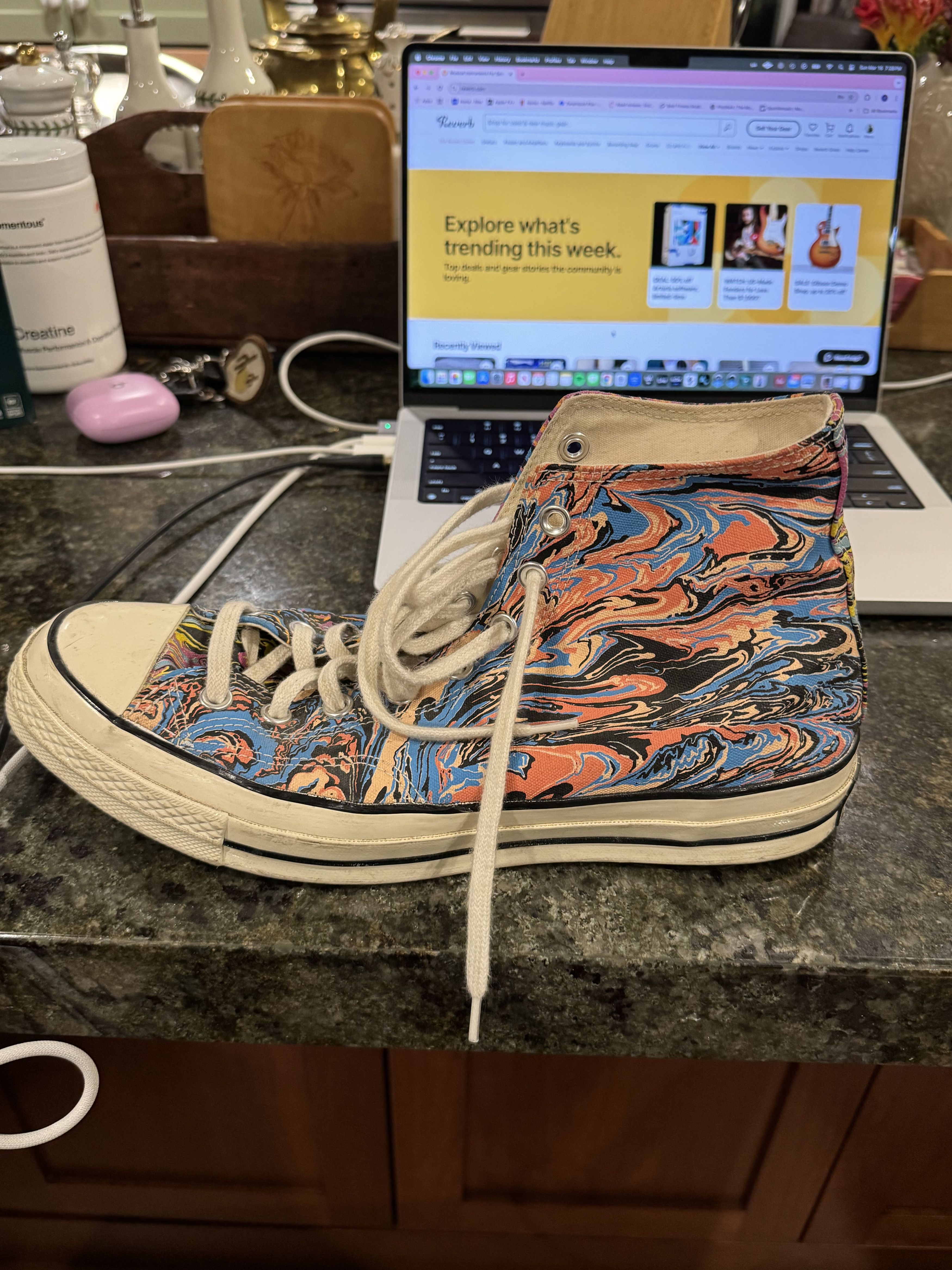Converse Converse Chuck Taylor All Star 70 Hi “Marble” Size US 11 / EU 44 - 1 Preview