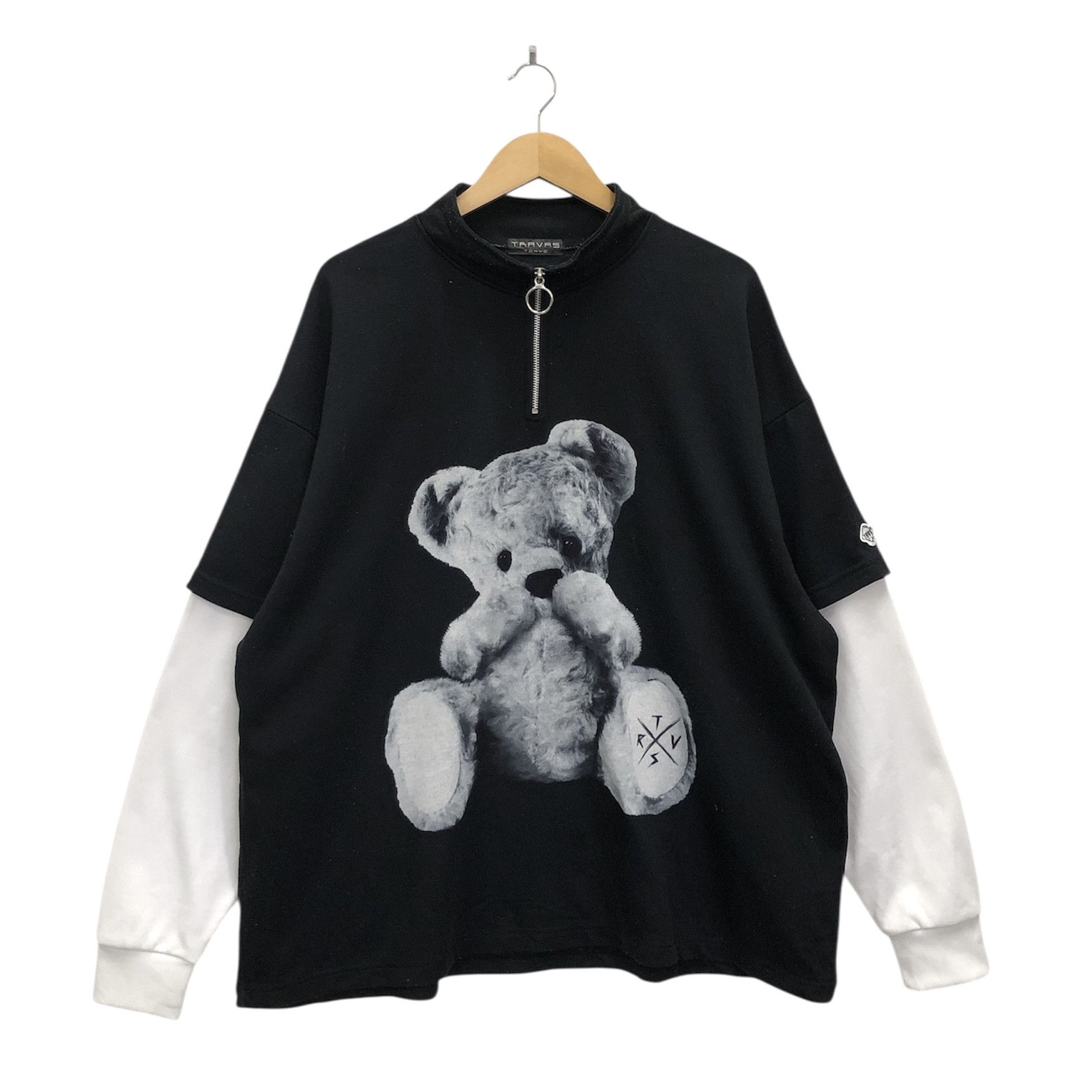Japanese Brand TRAVAS TOKYO OVERSIZED BAGGY STREET SWEATSHIRT Size US XL / EU 56 / 4 - 2 Thumbnail