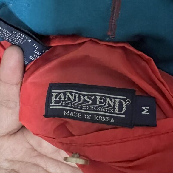 Lands' End Lands End Bomber Windbreaker Jacket Medium Reversible Blue O Size M / US 6-8 / IT 42-44 - 4 Thumbnail