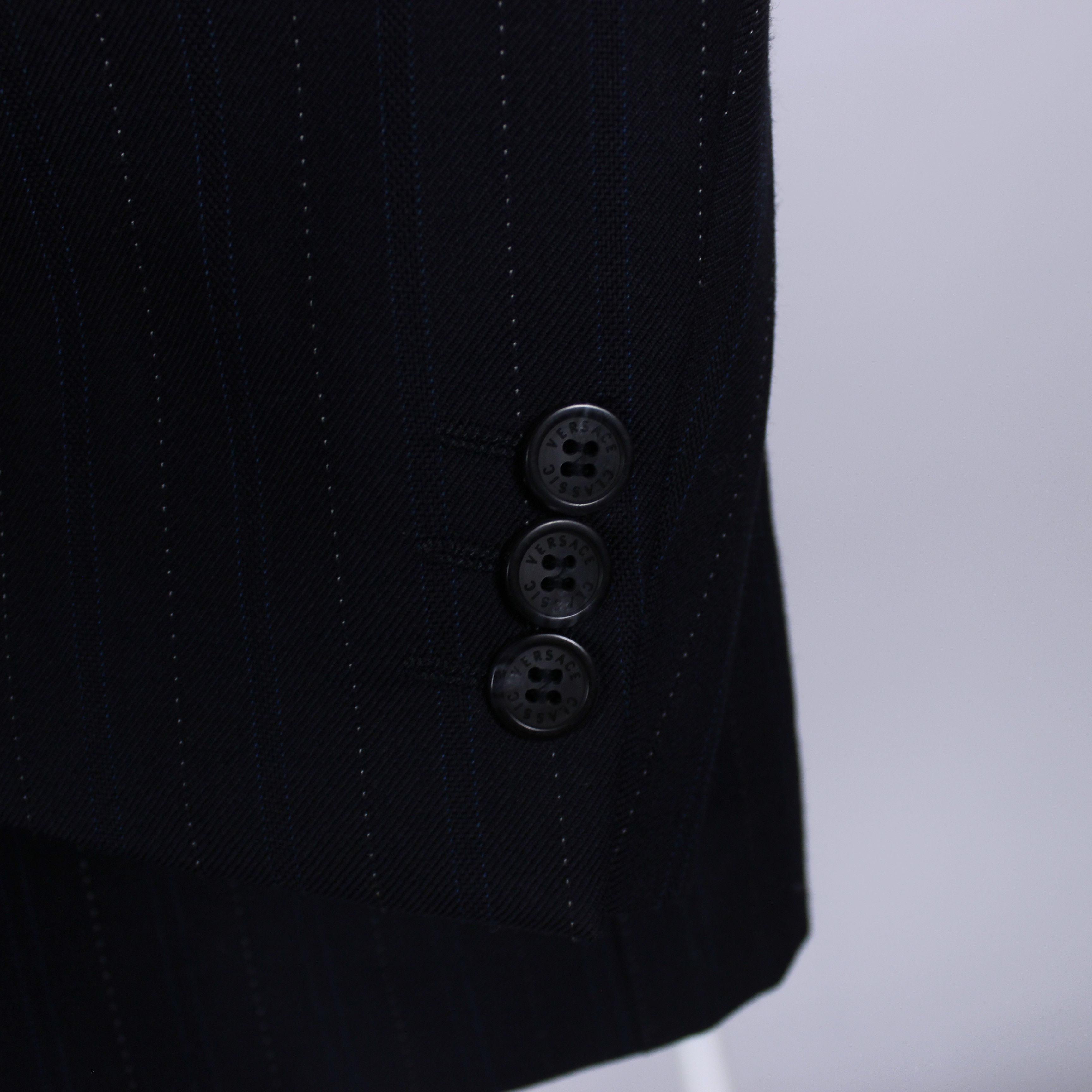 Versace Versace blazer men classic tailoring navy blue striped 50 Size 50R - 8 Thumbnail