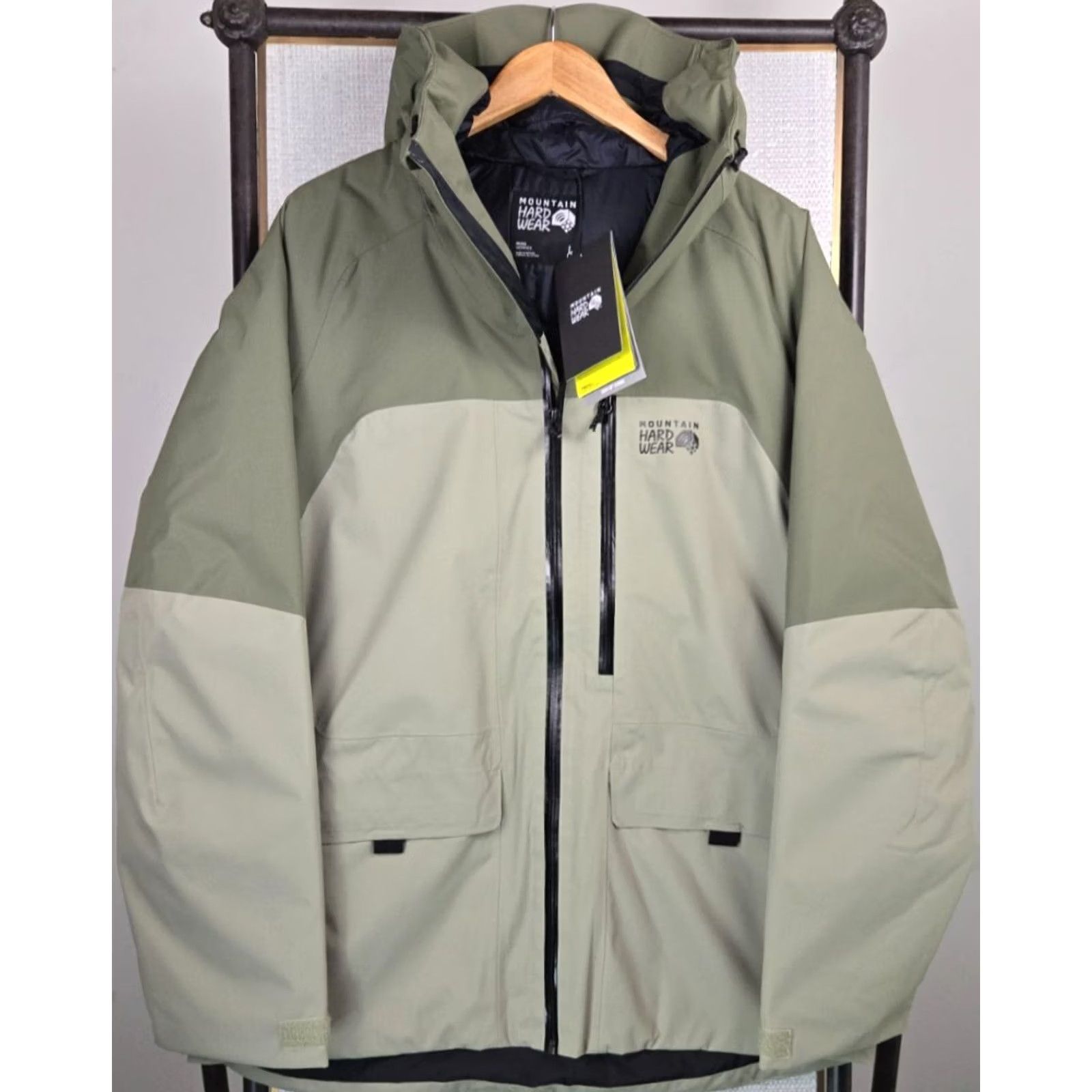 Mountain Hardwear Mountain Hardwear Mens Jacket Insulated Waterproof Hooded Winter Ski Coat Green Large Size US L / EU 52-54 / 3 - 2 Thumbnail