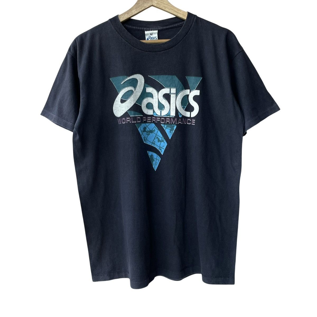 Asics Asics Worldwide Performance USA Vintage 1990s Logo Promo Tee Size US M / EU 48-50 / 2 - 1 Thumbnail