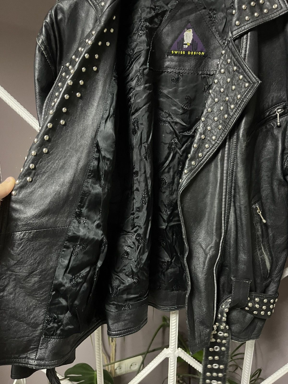 Vintage Vintage Leather Jacket Biker Jacket Punk Metal Goth Size US S / EU 44-46 / 1 - 11 Thumbnail