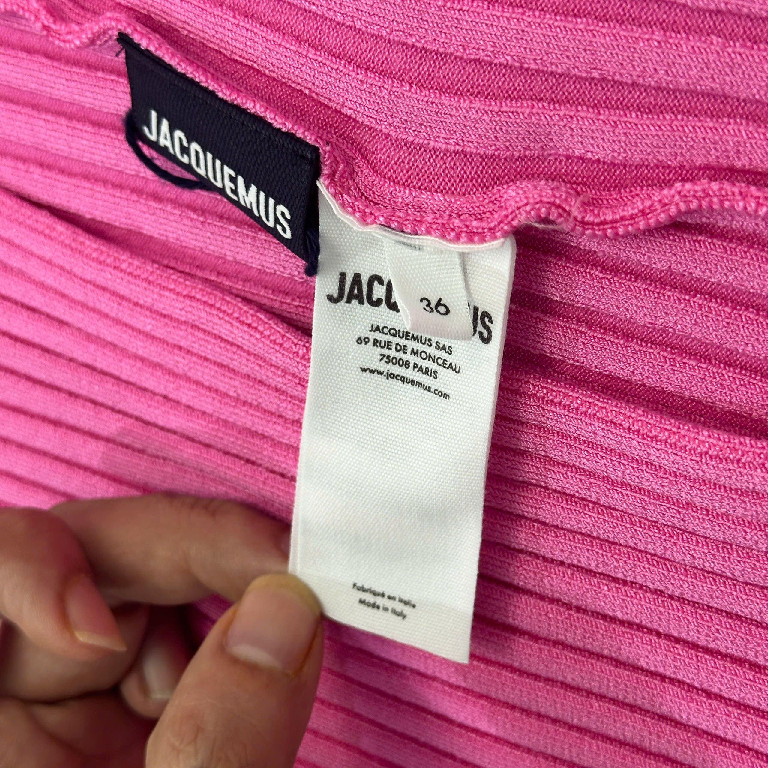 Jacquemus JACQUEMUS Le Maille Pralu Longue Cardigan NEONPINK Size XS / US 0-2 / IT 36-38 - 5 Thumbnail