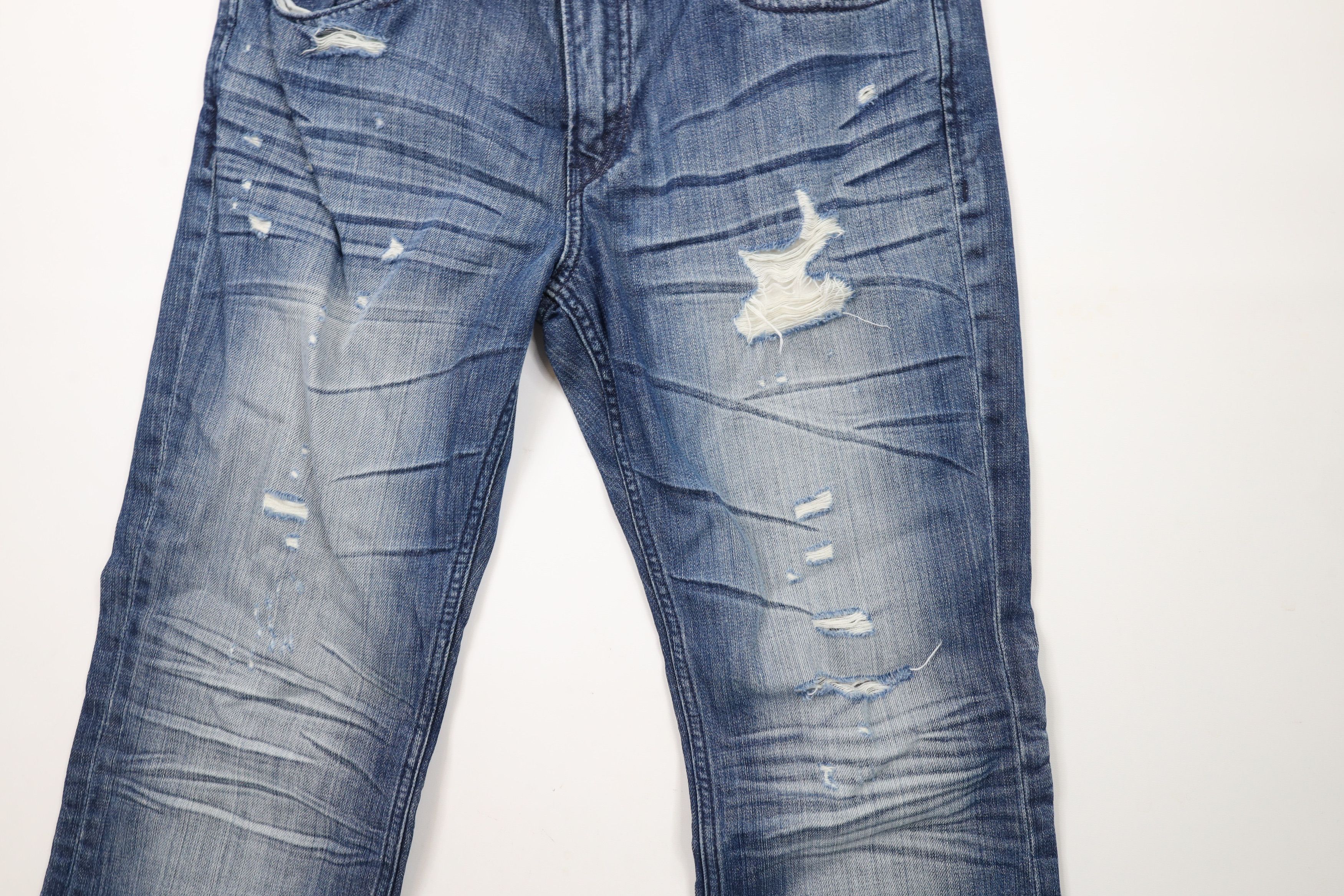Express × Vintage Express Rocco Slim Fit Low Rise Boot Cut Denim Jeans Blue Size US 33 - 6 Thumbnail