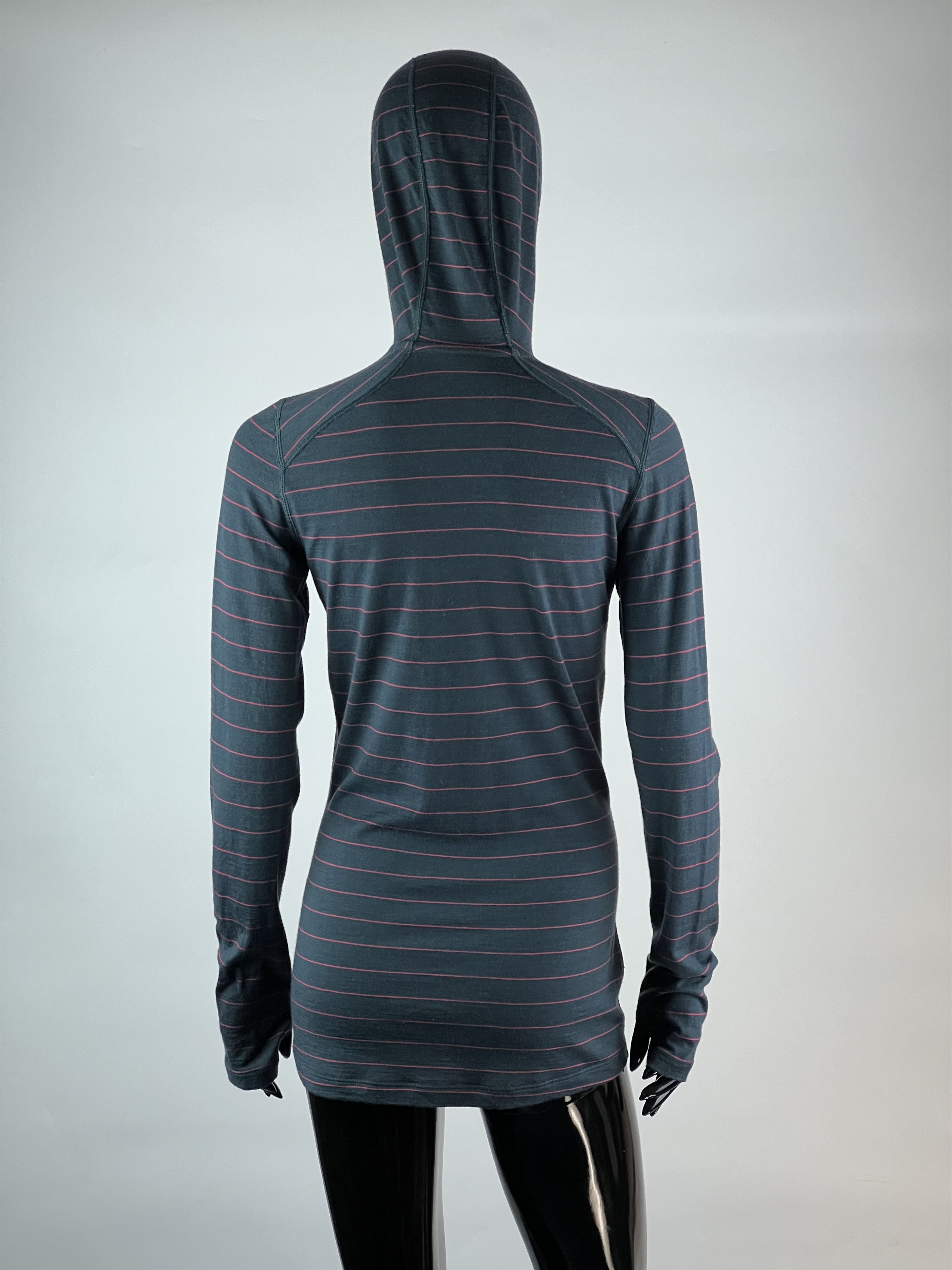 Icebreaker Icebreaker Merino Women's Striped Hooded Long Sleeve Size S Size S / US 4 / IT 40 - 2 Thumbnail