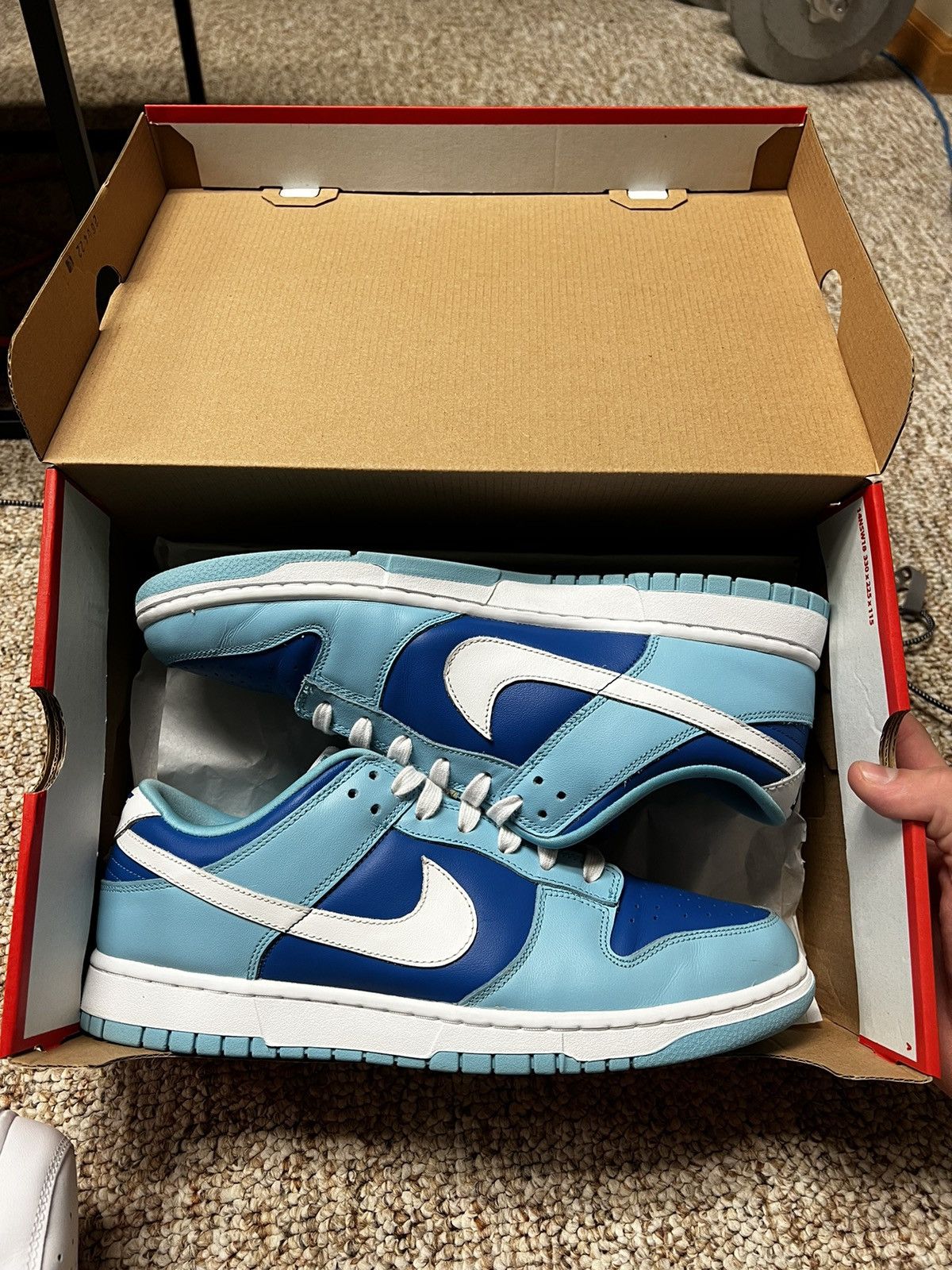 image of Nike Dunk Low Retro Qs ‘Argon’ - Size 11.5 Shoes in Blue, Men's
