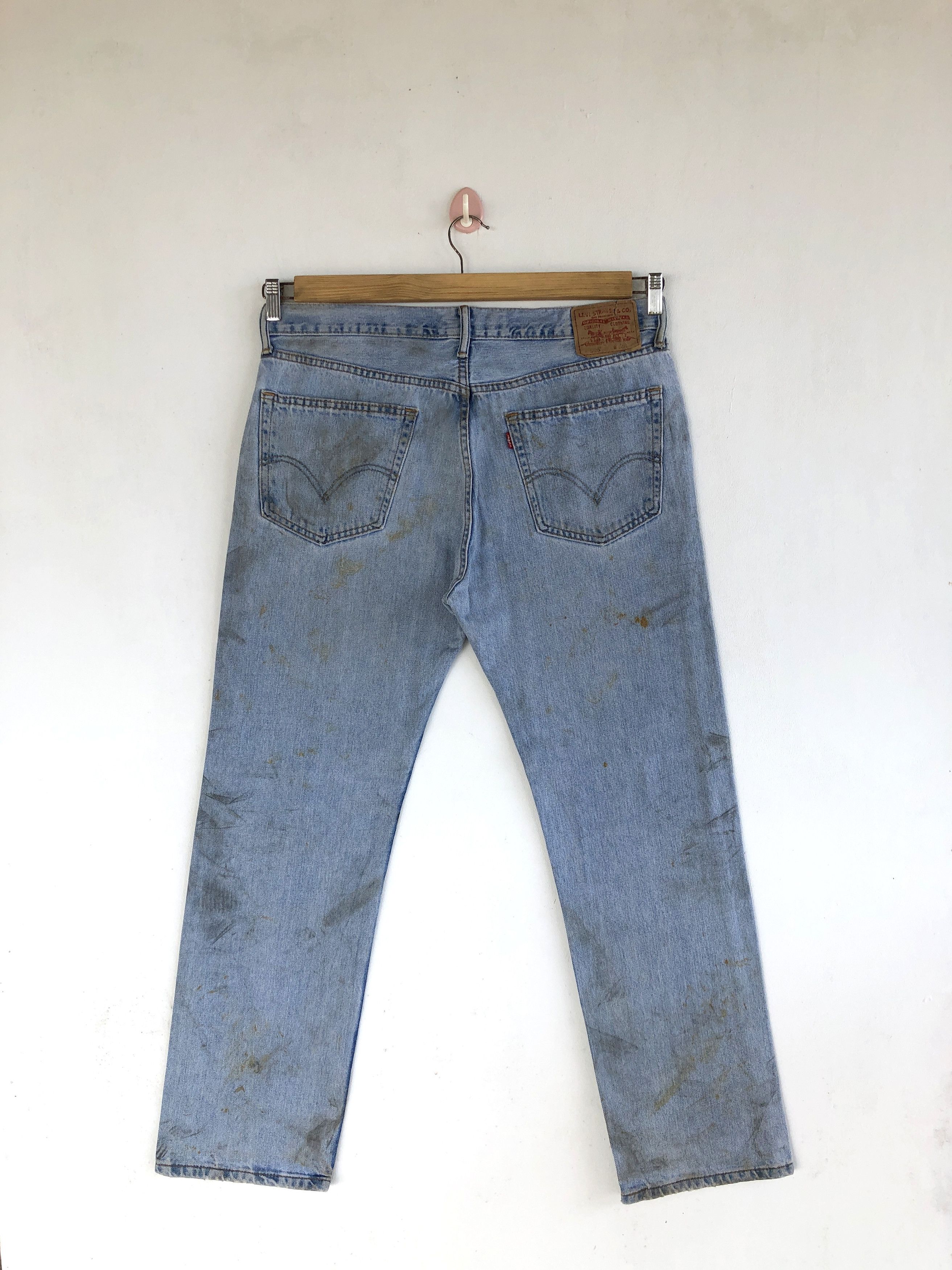Levi's Vintage Levis Light Wash Jeans Levi's 505 Dirty Faded Denim Size US 36 / EU 52 - 2 Thumbnail