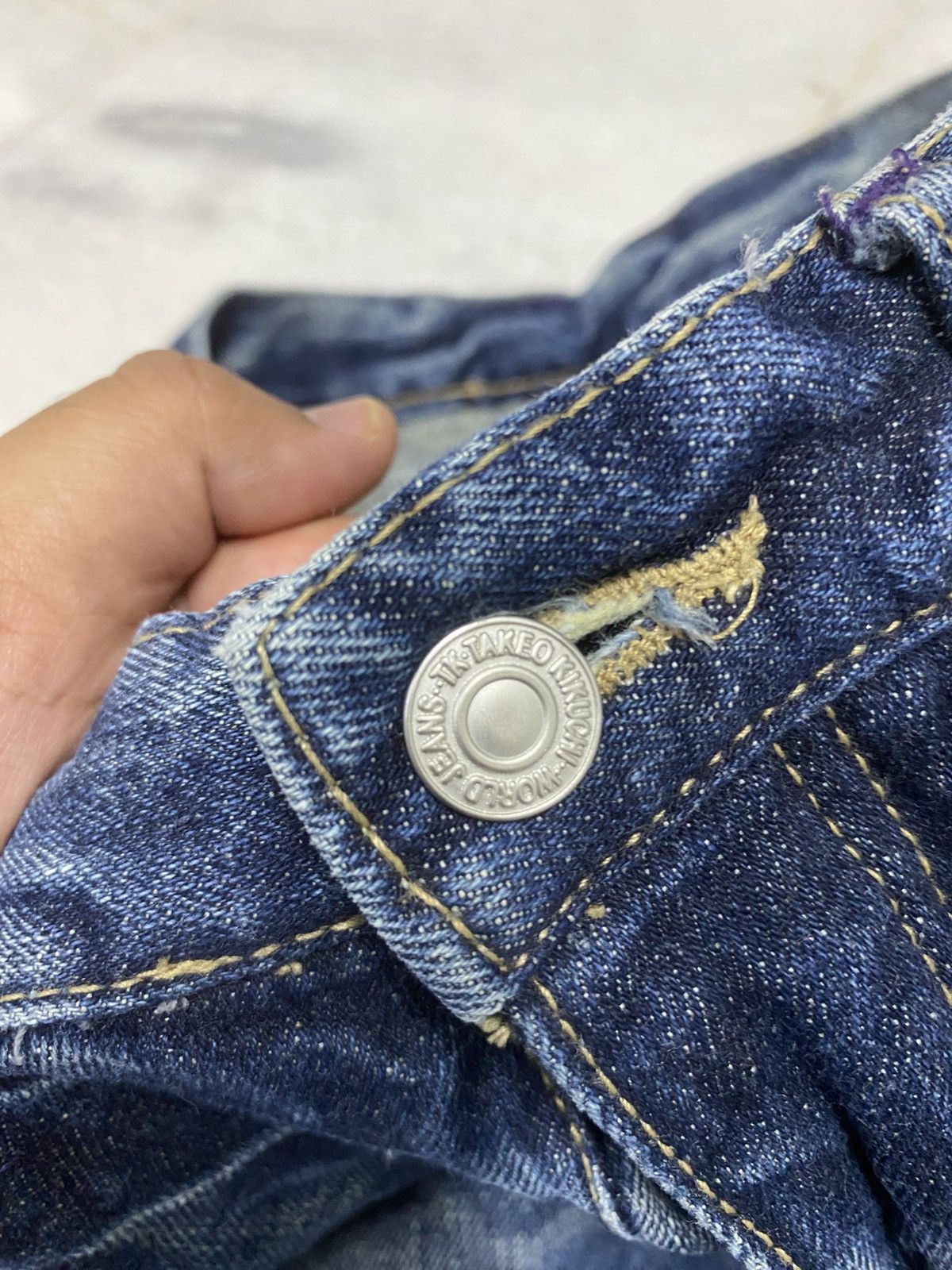 Takeo Kikuchi Size 31x30.5 Vintage Takeo kikuchi Distressed Jeans Faded Size US 31 - 7 Thumbnail