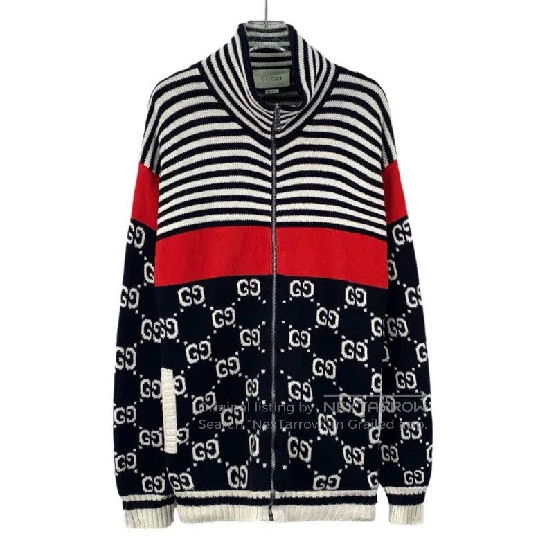 Gucci Gucci Colour block striped logo jacquard stitching cotton Size US M / EU 48-50 / 2 - 1 Thumbnail