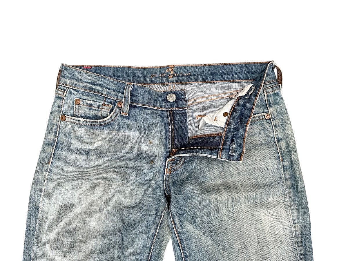 7 For All Mankind 7 For All Minkind Faded Washed Flare Jeans Size US 27 - 8 Thumbnail