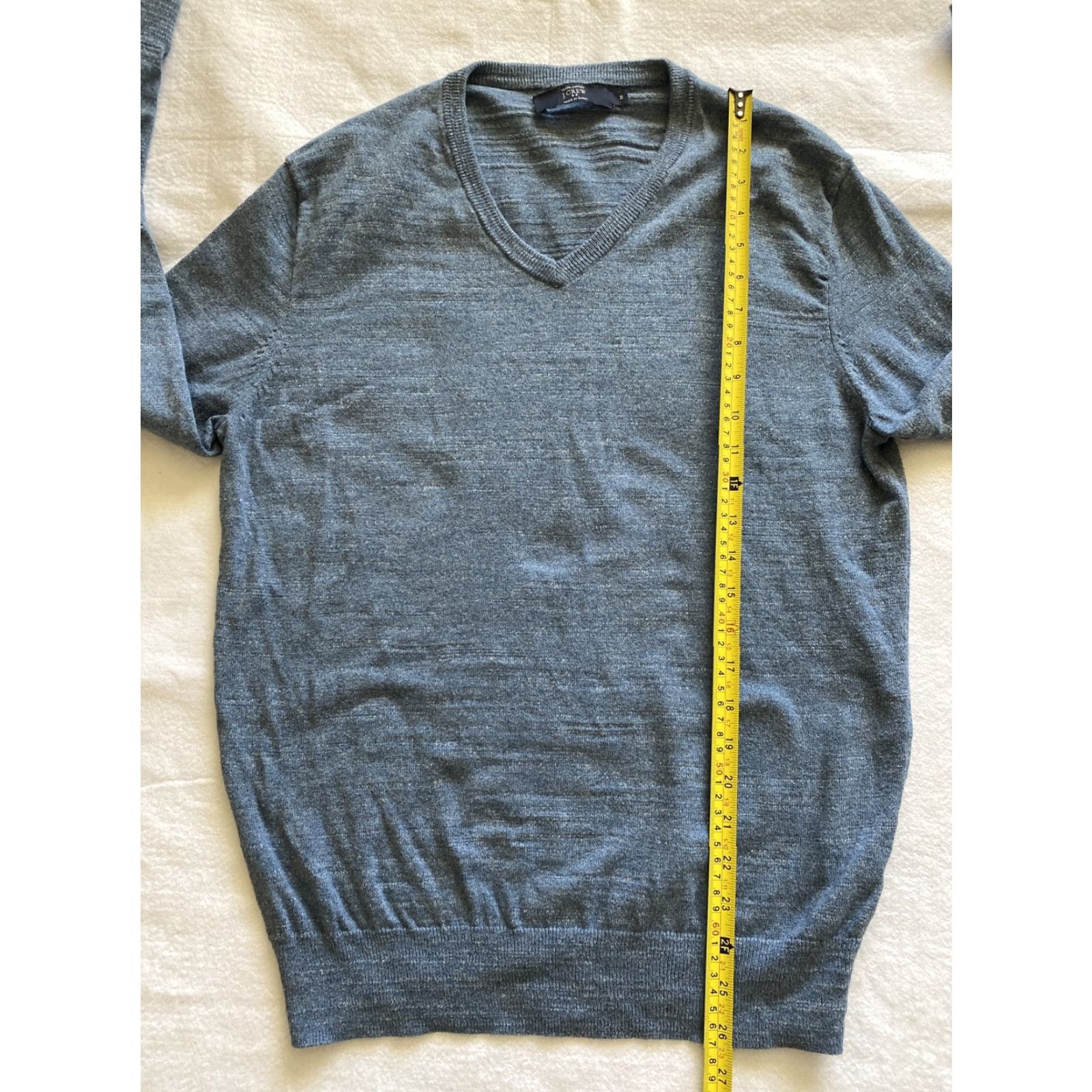 J.Crew J.CREW Sweater Men M Blue V-Neck Knit Cotton Pullover Casual 90s Classic American/Colorful Knitwear Size US M / EU 48-50 / 2 - 5 Thumbnail