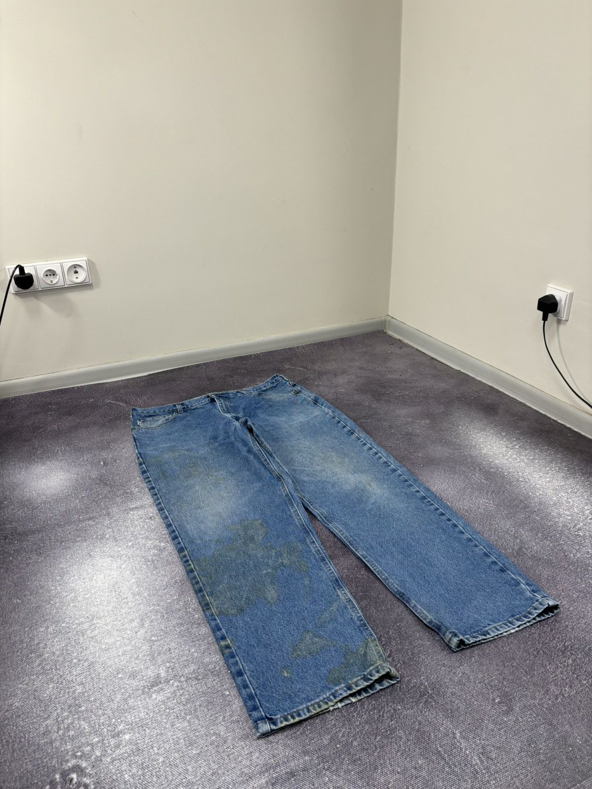 Carhartt Vintage 90s Carhartt Relaxed Fit Blue Work Denim Baggy Jeans Size US 38 / EU 54 - 8 Thumbnail