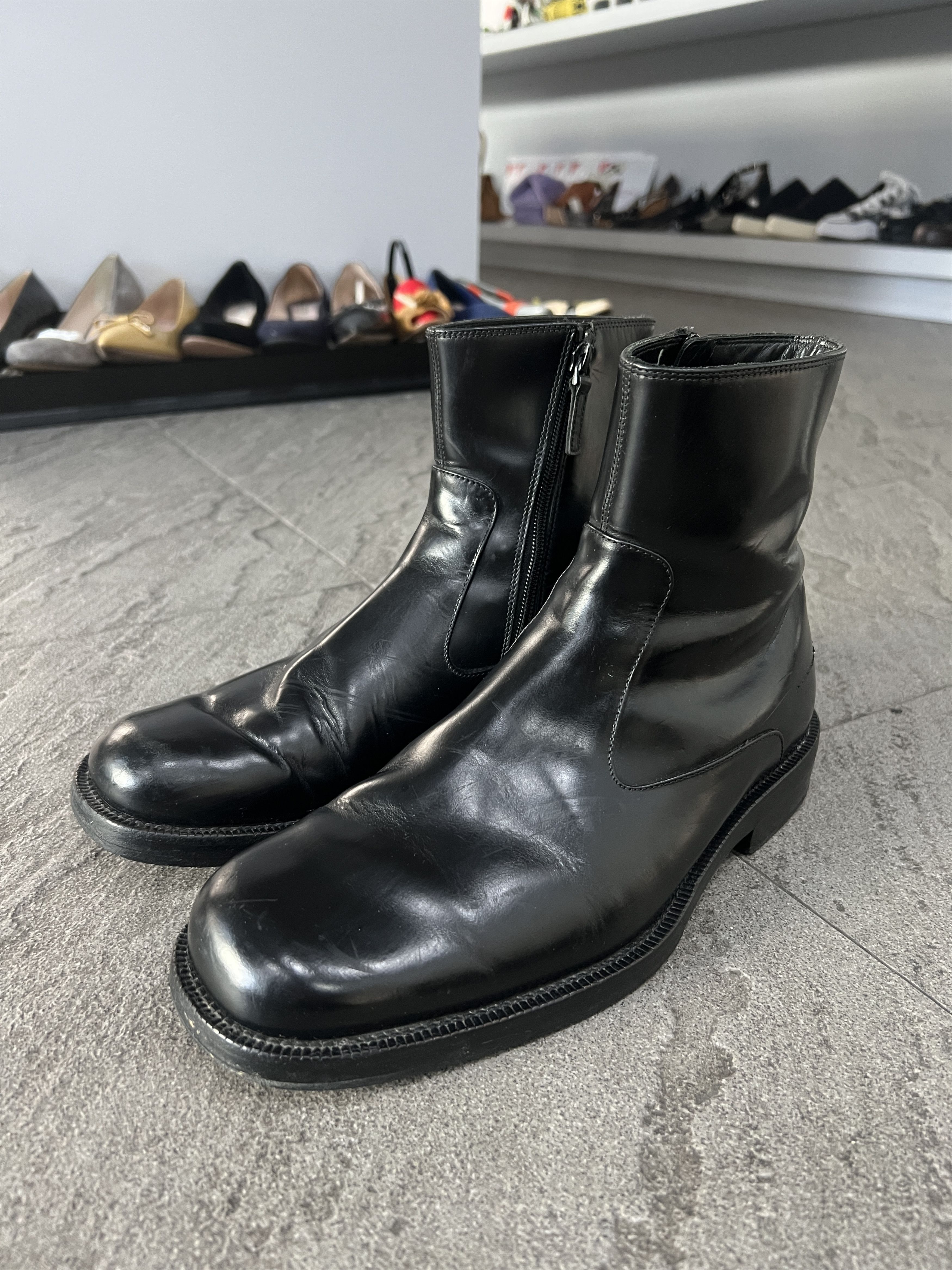 Balenciaga Balenciaga Leather Zip Boots Black EU41 Made Italy Size US 8 / EU 41 - 5 Thumbnail