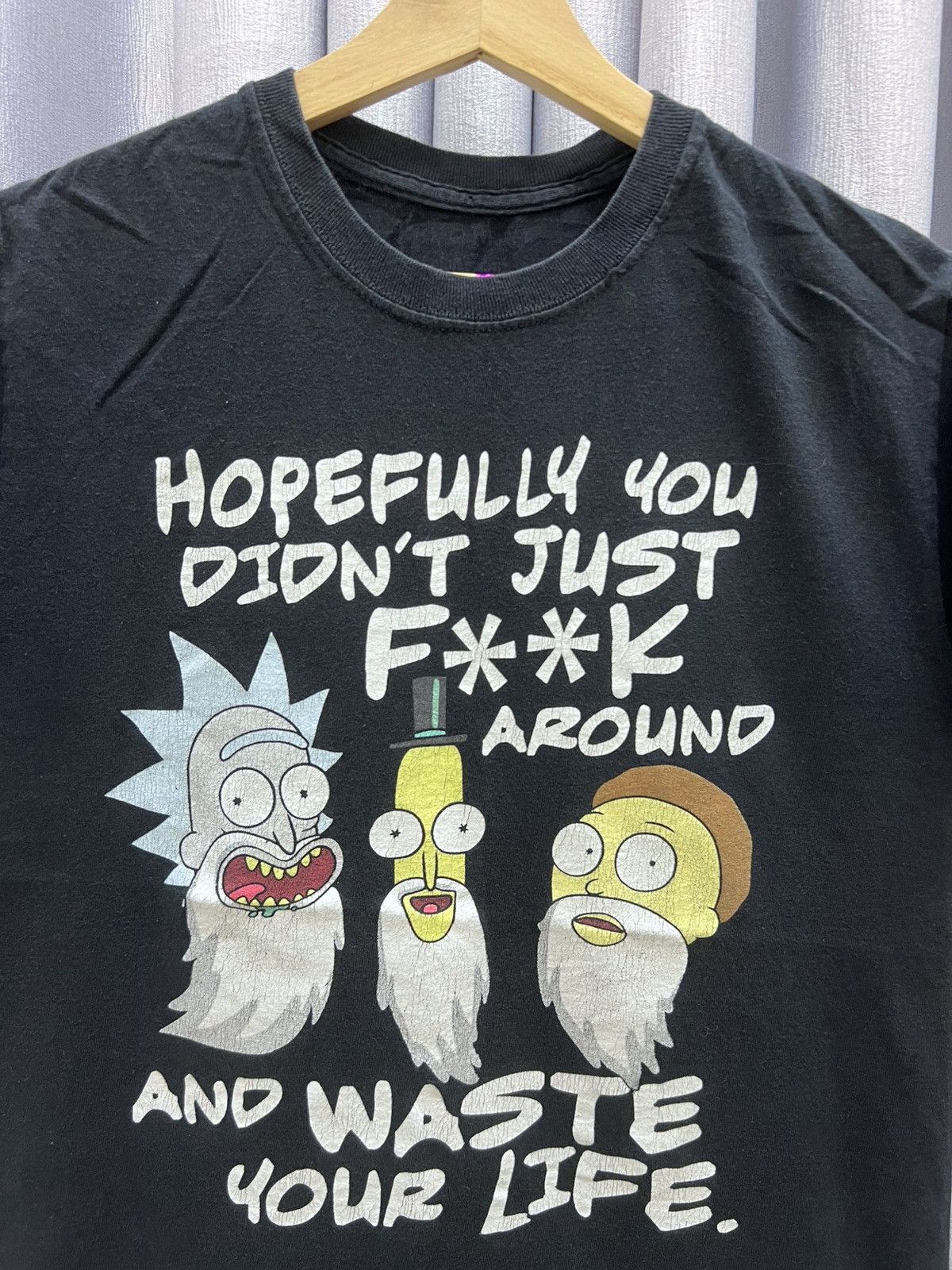 Nickelodeon Thrashed Faded Ricky Morty Cartoon Movie tee Size US S / EU 44-46 / 1 - 2 Thumbnail