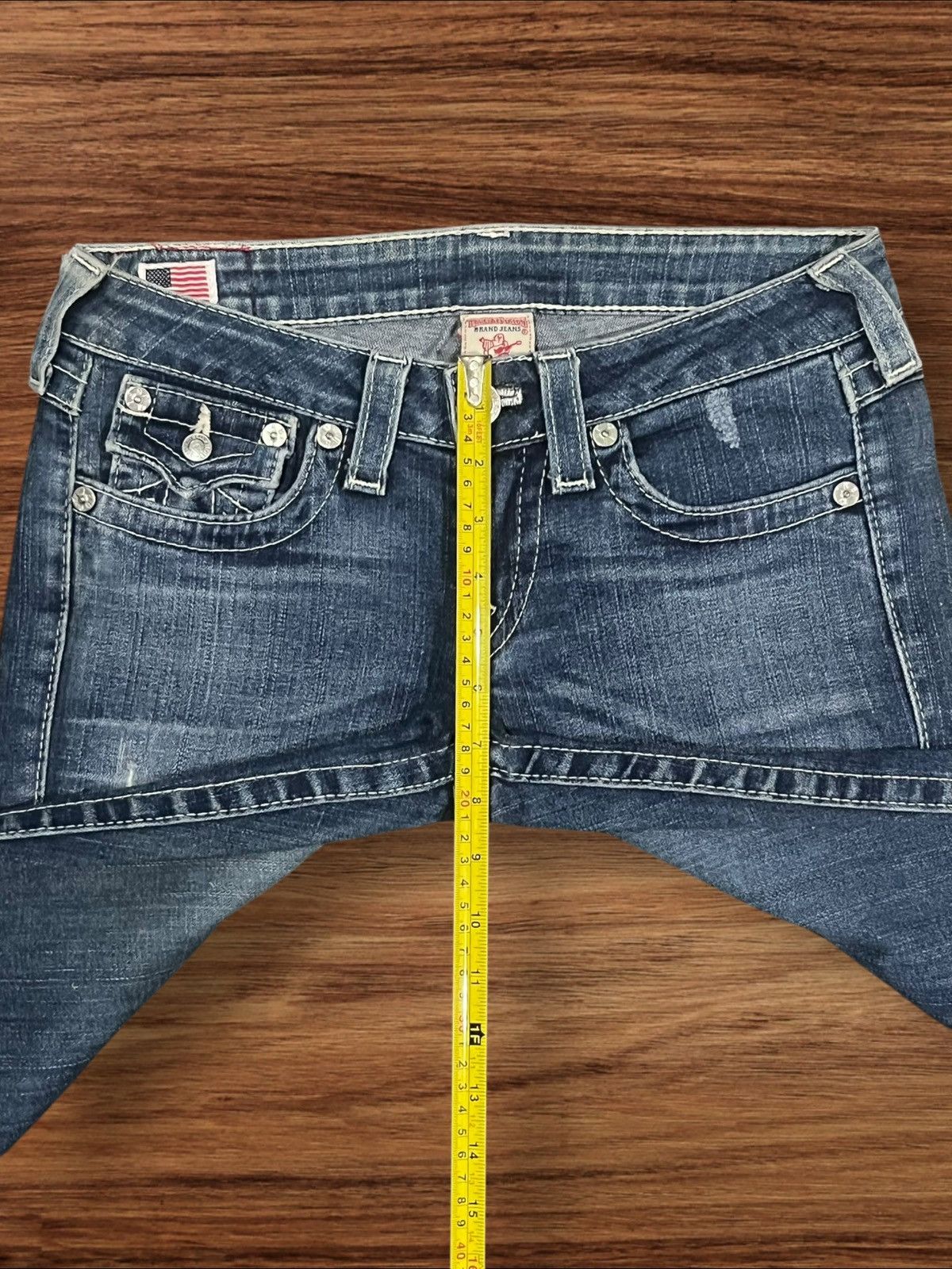 True Religion Vintage True Religion Joey Flare Style Distressed Jeans Size 27" / US 4 / IT 40 - 17 Thumbnail