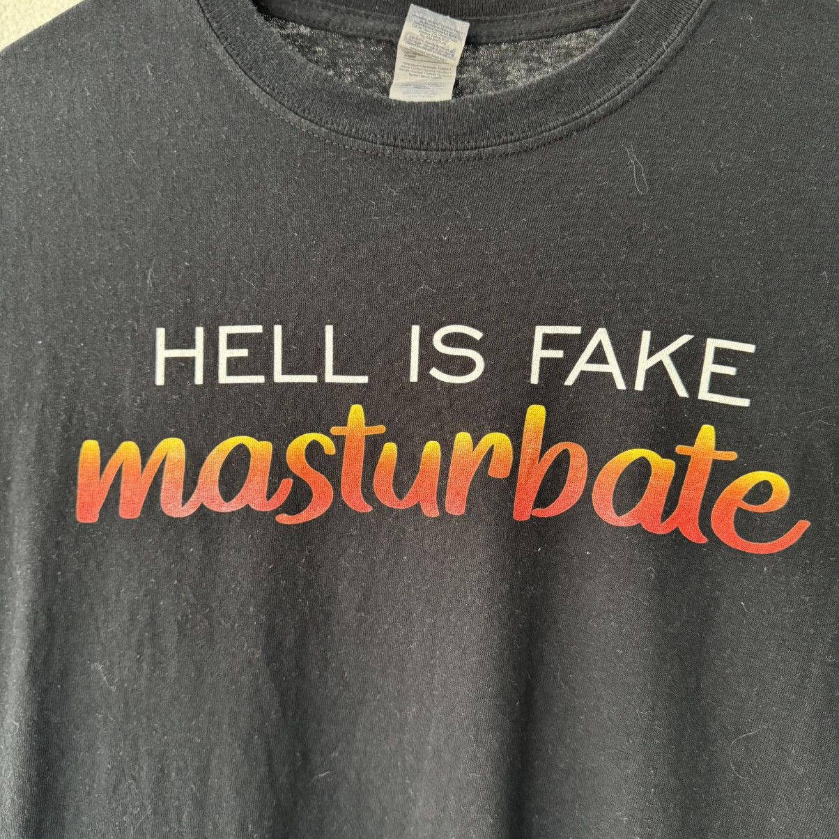 Other Hell Is Fake Masturbate Tee Size US L / EU 52-54 / 3 - 3 Thumbnail