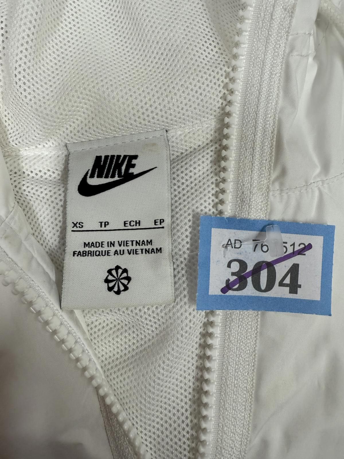 Nike Nike White Lightweight Hooded Windbreaker Jacket XS Size US XS / EU 42 / 0 - 2 Thumbnail