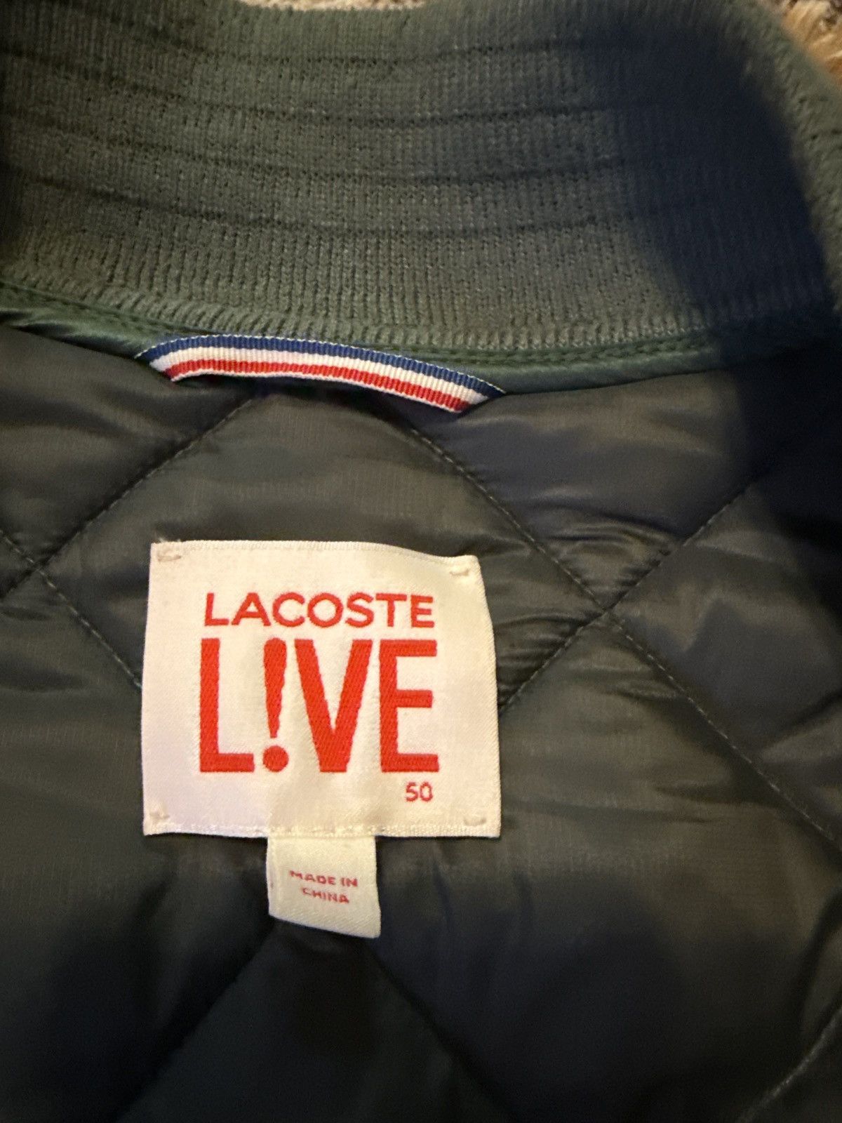 Lacoste Green Lacoste Quilted Bomber Size US L / EU 52-54 / 3 - 8 Thumbnail