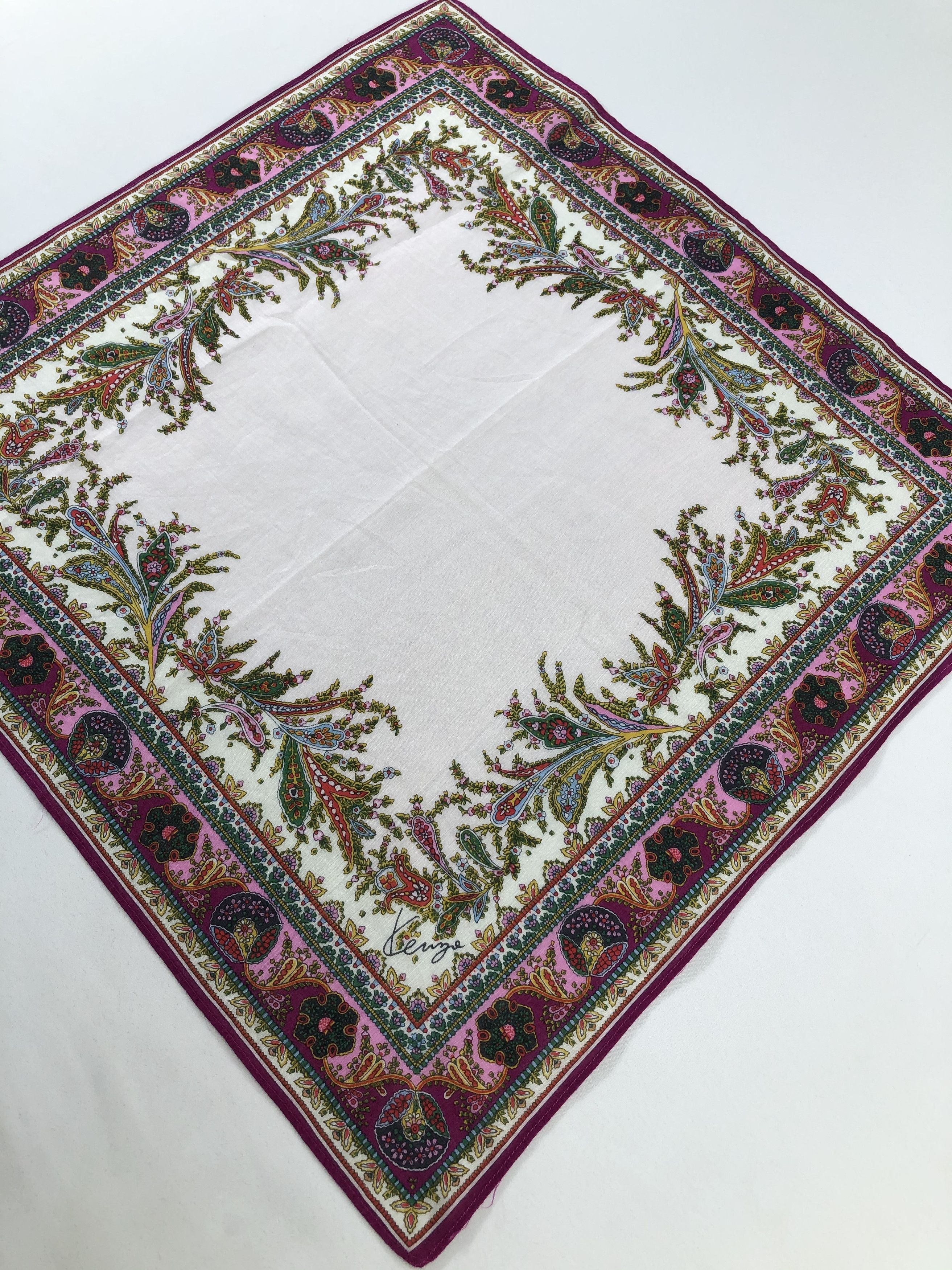 Kenzo × Vintage Kenzo Handkerchief / Bandana / Neckerchief Size ONE SIZE - 3 Thumbnail