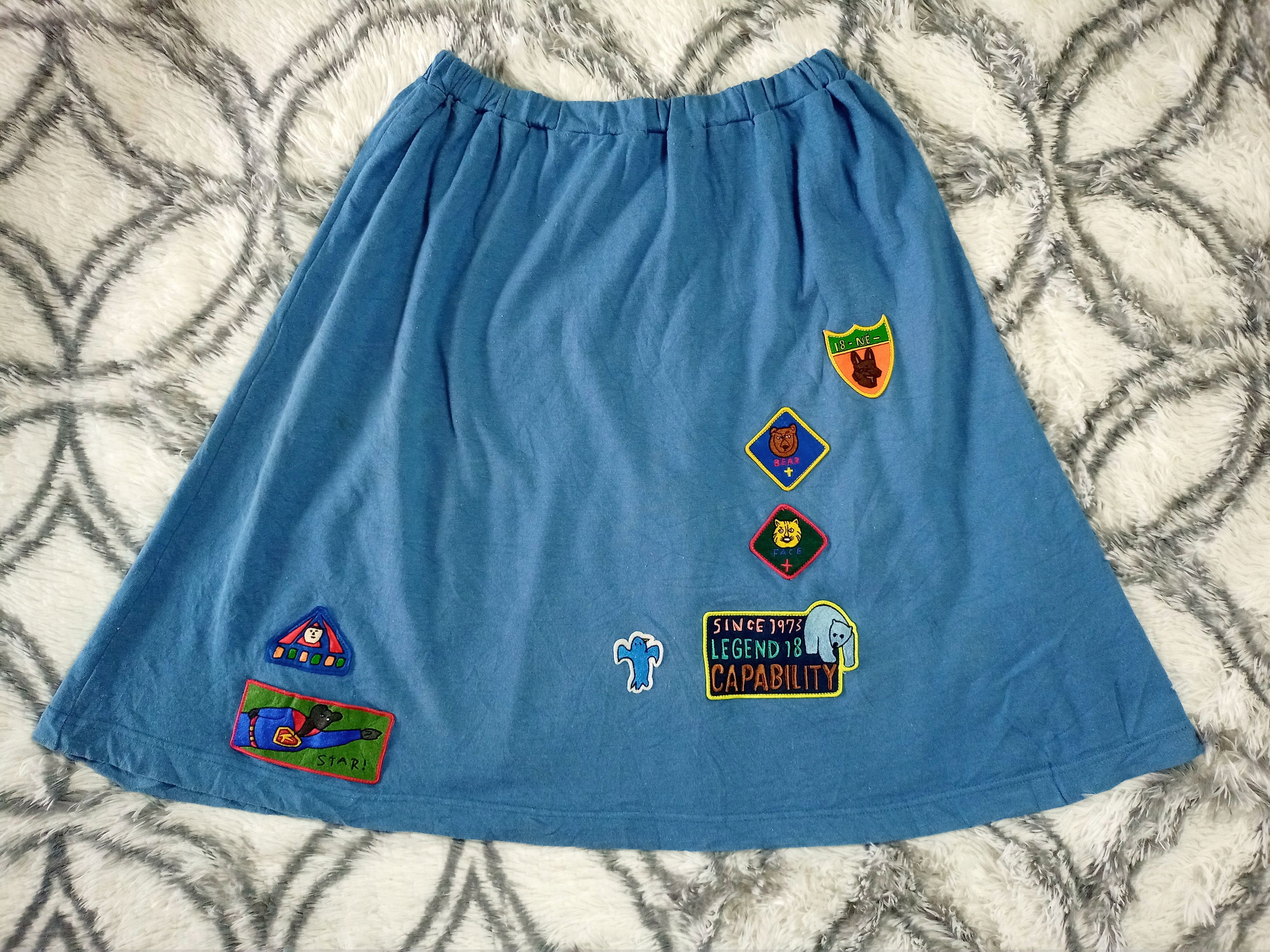 Issey Miyake × Japanese Brand × Ne-Net NE NET PATCHES SKIRT COTTON Size 26" / US 2 / IT 38 - 1 Thumbnail