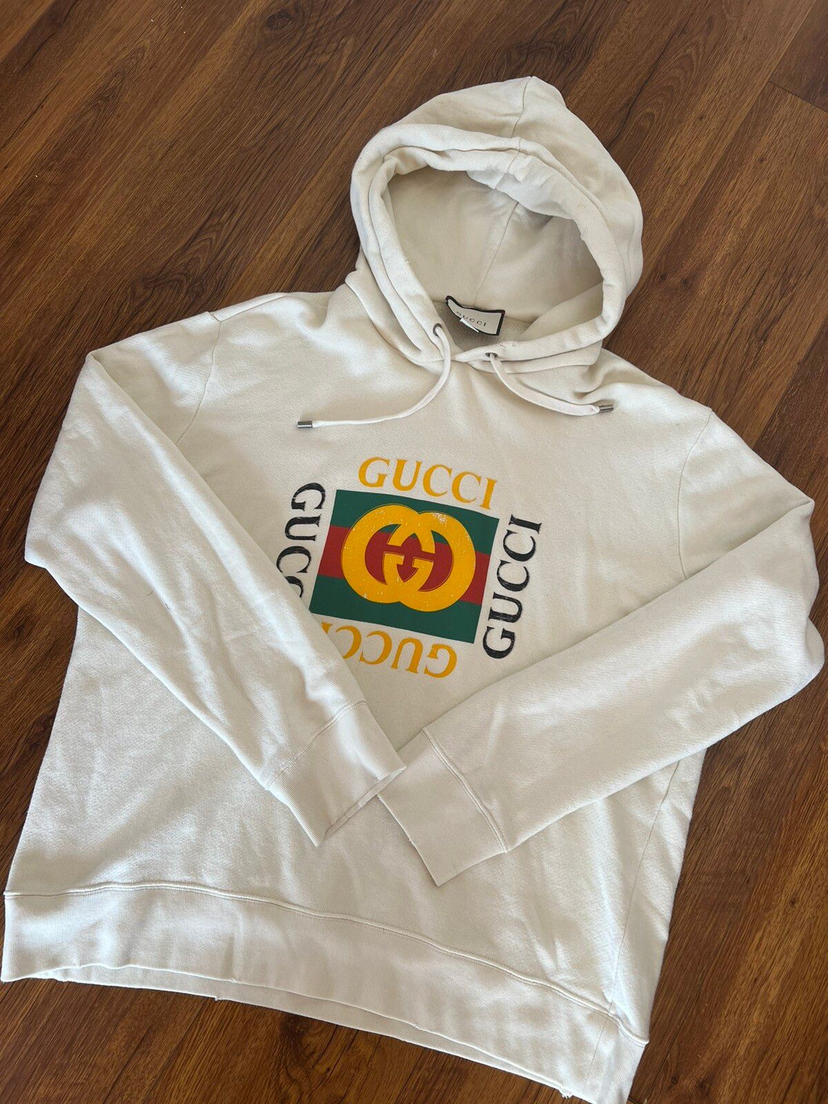 Gucci Gucci fake logo hoodie Size US XXL / EU 58 / 5 - 1 Preview