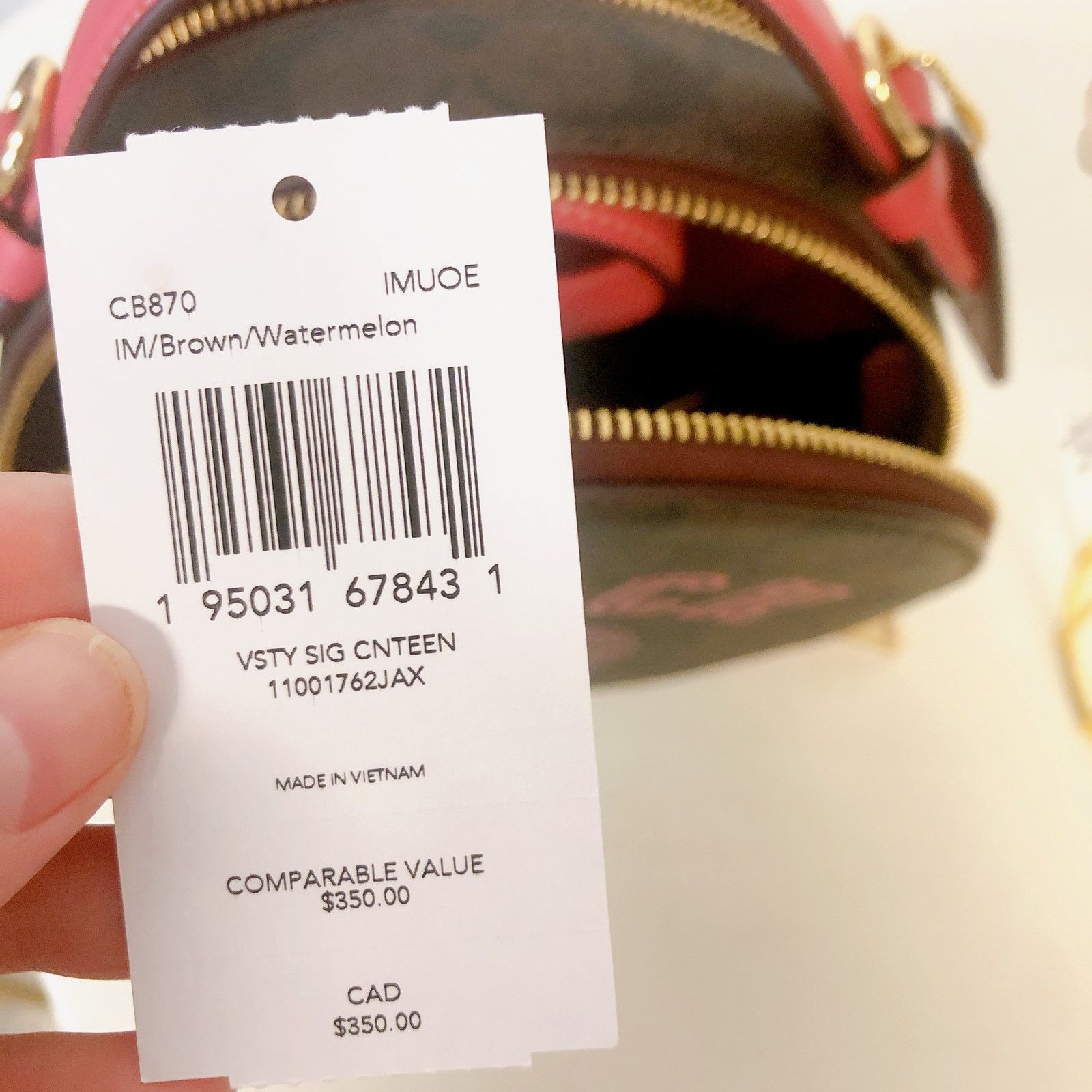 Coach Coach Canteen In Signature Canvas CB870 IM/Brown Size ONE SIZE - 8 Thumbnail