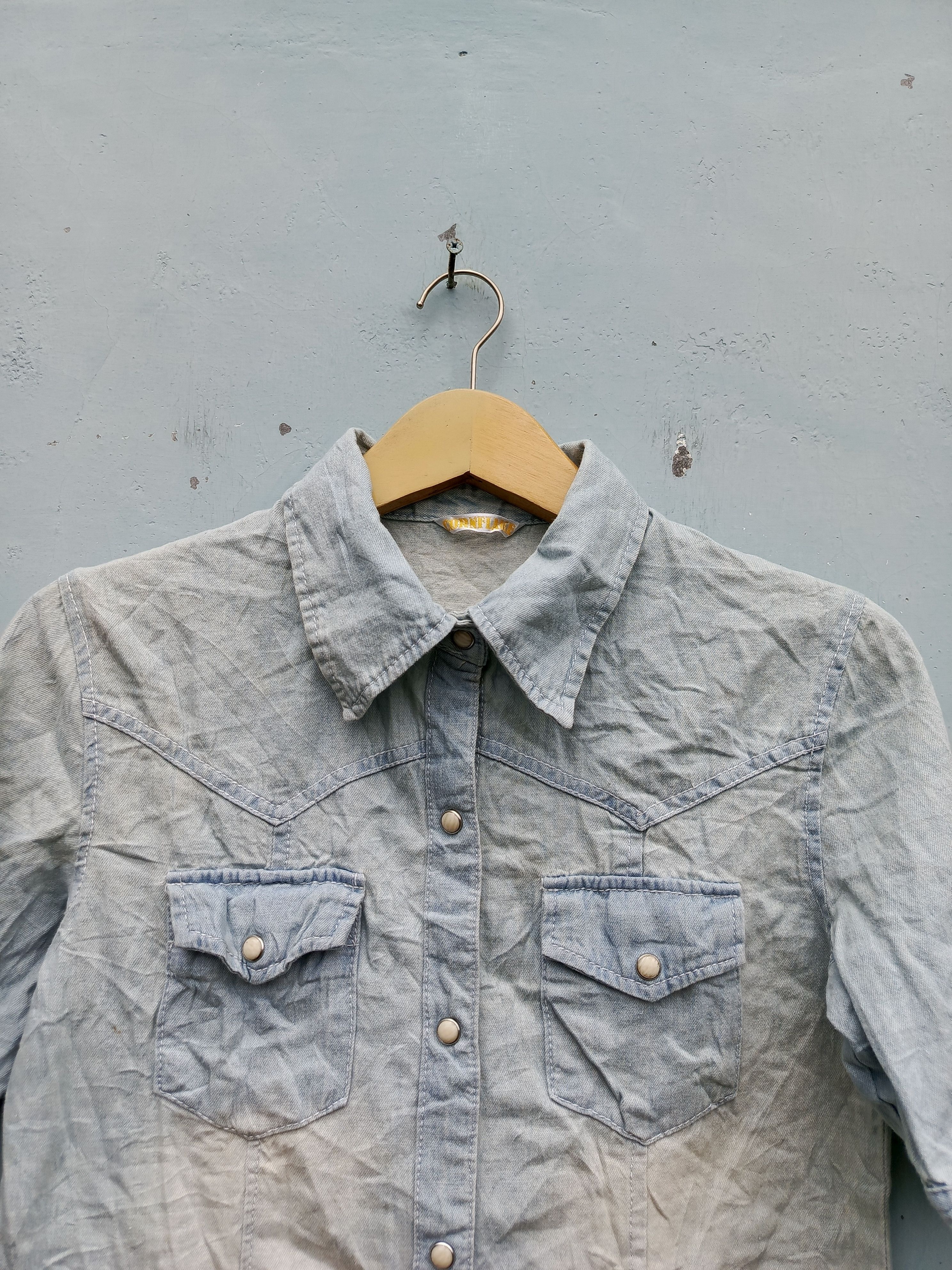 Japanese Brand Cornflake women's shirt button ups Size M / US 6-8 / IT 42-44 - 2 Thumbnail