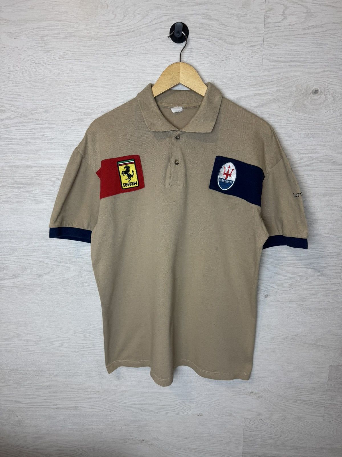 Ferrari Ferrari Maserati Polo T Shirt Service Racing Vintage Size US L / EU 52-54 / 3 - 1 Thumbnail