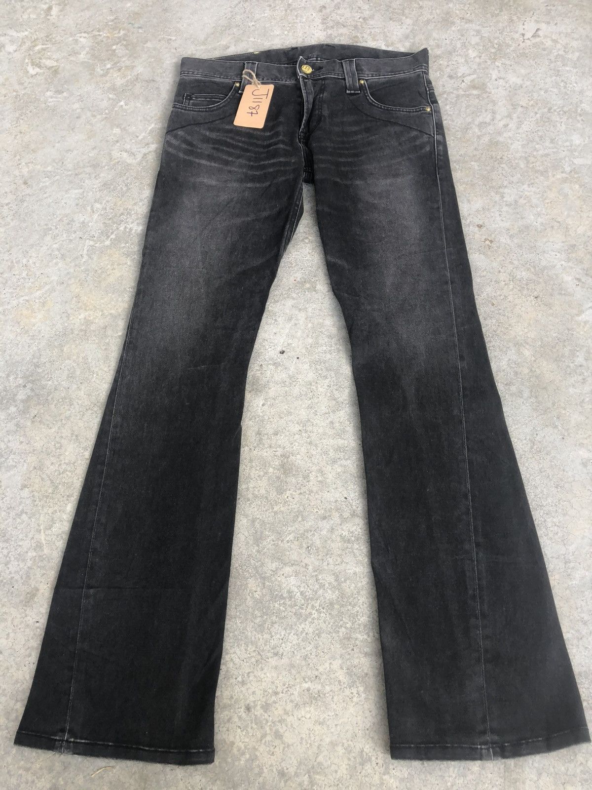 Lee Japanese Lee Flared Jeans Distressed Jeans Suede Size US 32 / EU 48 - 1 Thumbnail