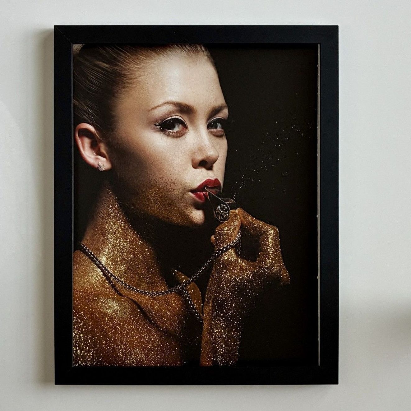 Chrome Hearts × Japanese Brand × Vintage Chrome Hearts whistle blown Poster framed 9x11 Size ONE SIZE - 1 Thumbnail