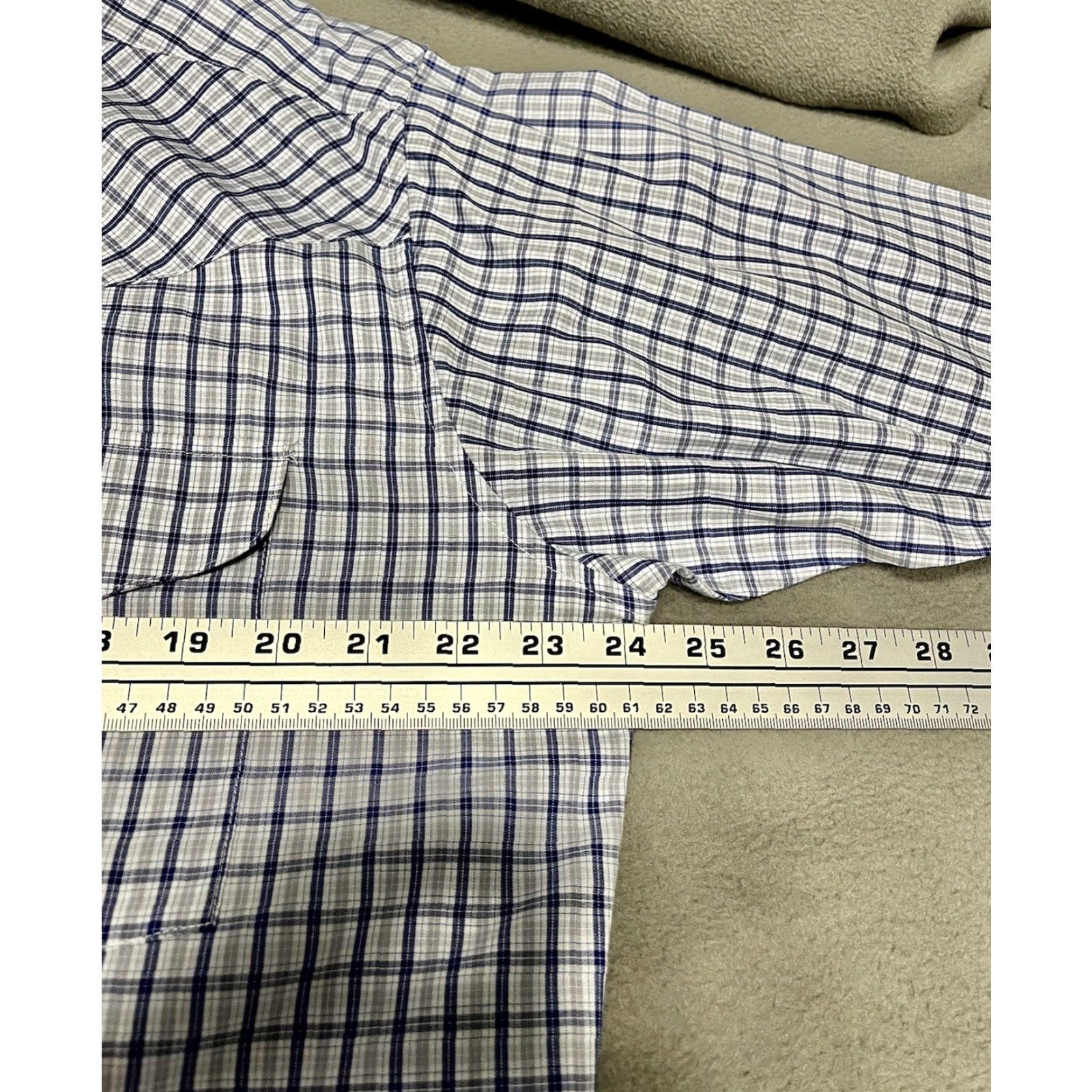 Vintage Panhandle Slim Men Pearl Snap Shirt Size L Large Blue Checked Shirt Size US L / EU 52-54 / 3 - 5 Thumbnail