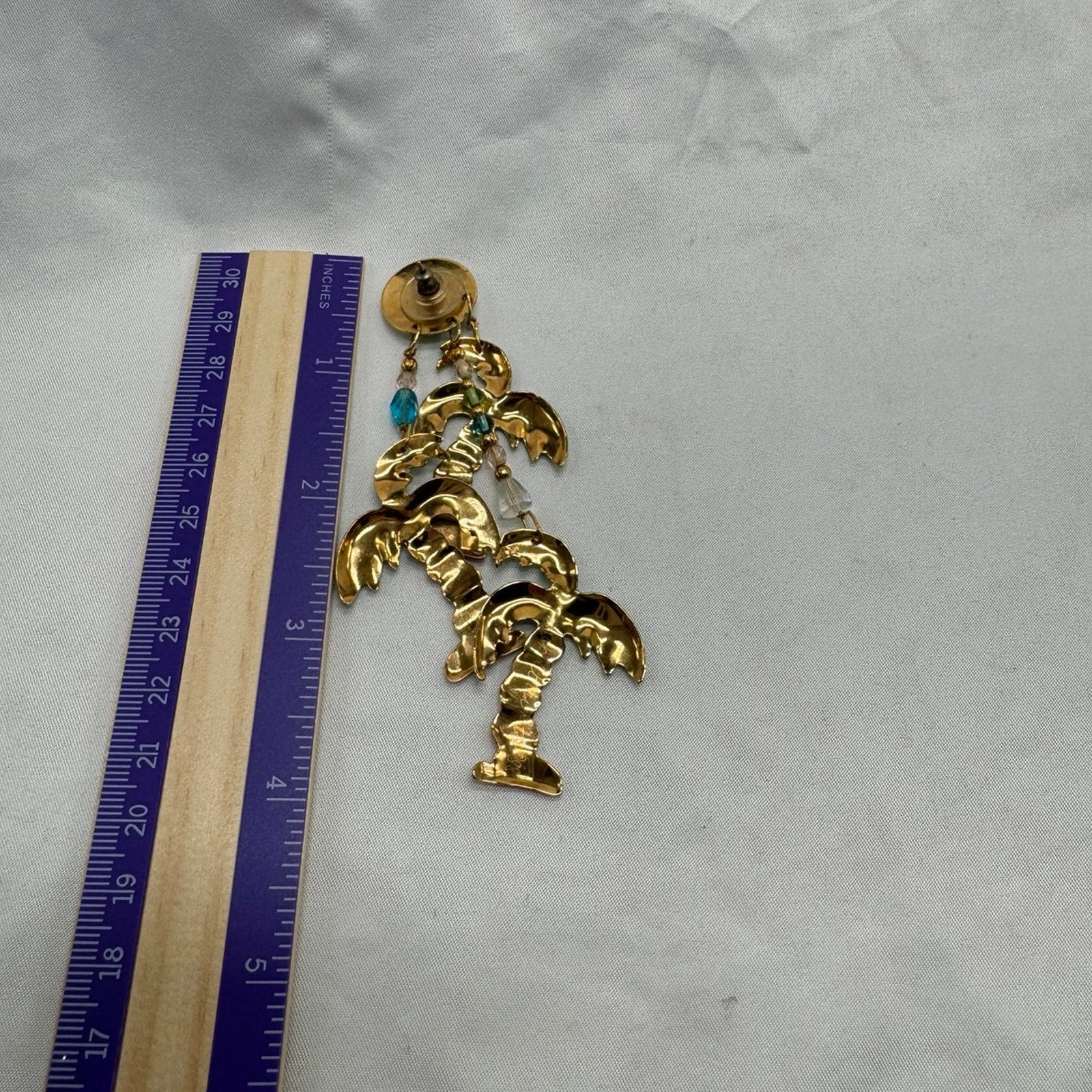 Other VTG Lunch at the Ritz enamel dangle earrings Size ONE SIZE - 6 Thumbnail