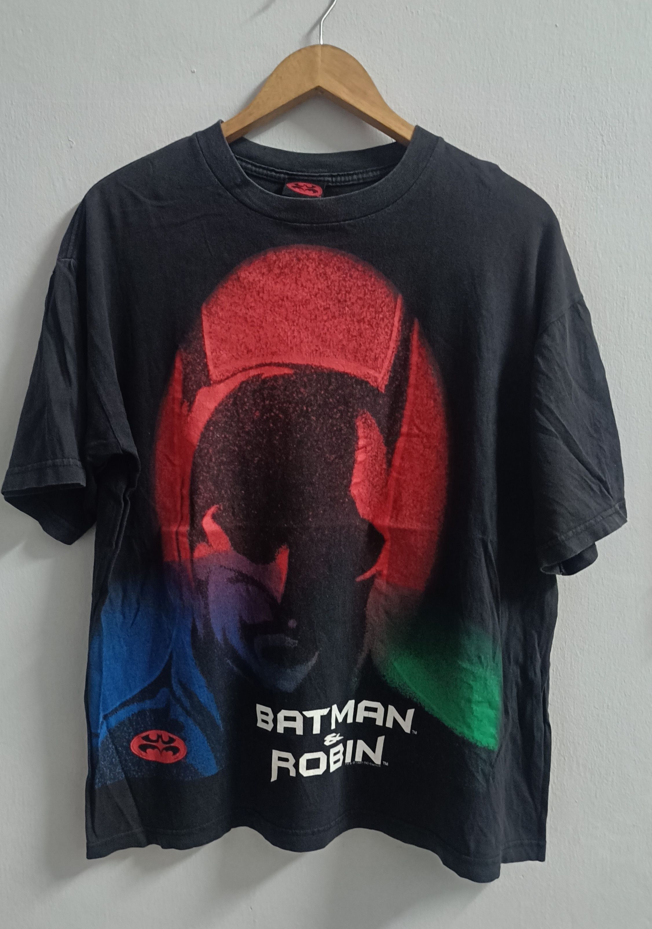 Vintage 🔥🔥Rare Vintage 90s Batman & Robin Tee Size US XL / EU 56 / 4 - 1 Thumbnail
