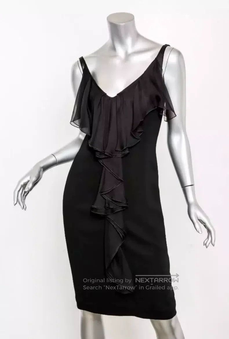 Valentino Valentino Silk ruffled slip dress Size M / US 6-8 / IT 42-44 - 2 Thumbnail