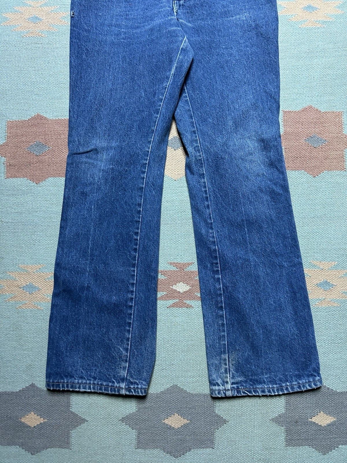 Vintage Vtg 80s rustler jeans faded bootcut cowboy western USA 30x31 Size US 30 / EU 46 - 2 Thumbnail