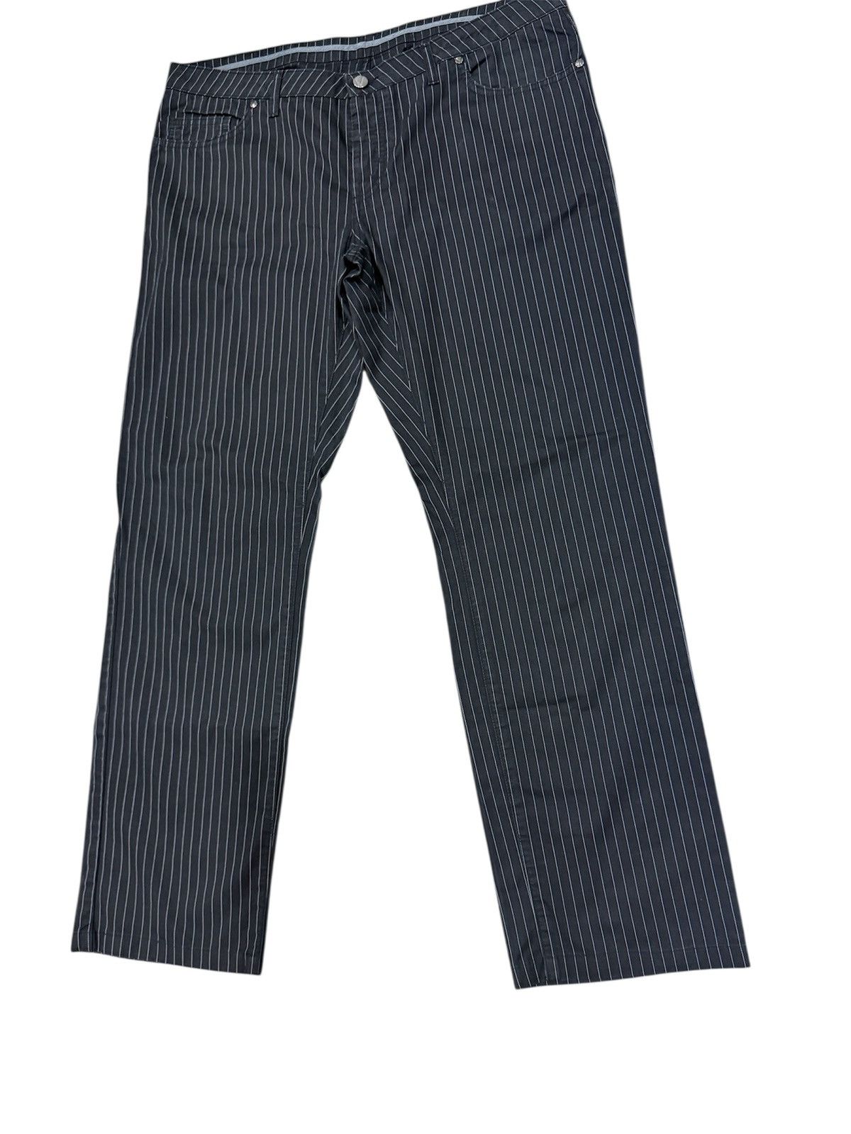 Versace VERSACE CASUAL PANTS STRIPE FLY BUTTON Size US 38 / EU 54 - 3 Thumbnail