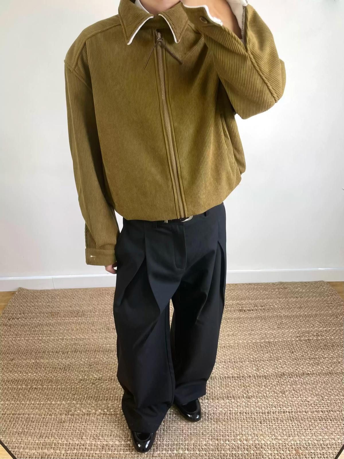 Other Corduroy Full Zip Jacket, Casual Zip Sweater Size US M / EU 48-50 / 2 - 7 Thumbnail
