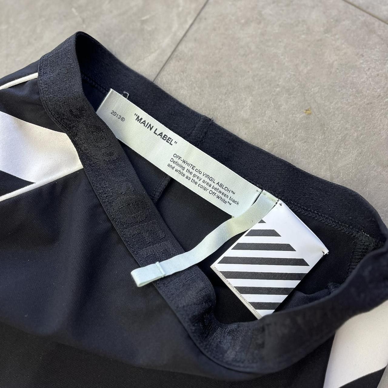 Off-White Off White Diagonal Athletic Stripe Pencil Skirt Size 25" / US 0 / IT 36 - 3 Thumbnail