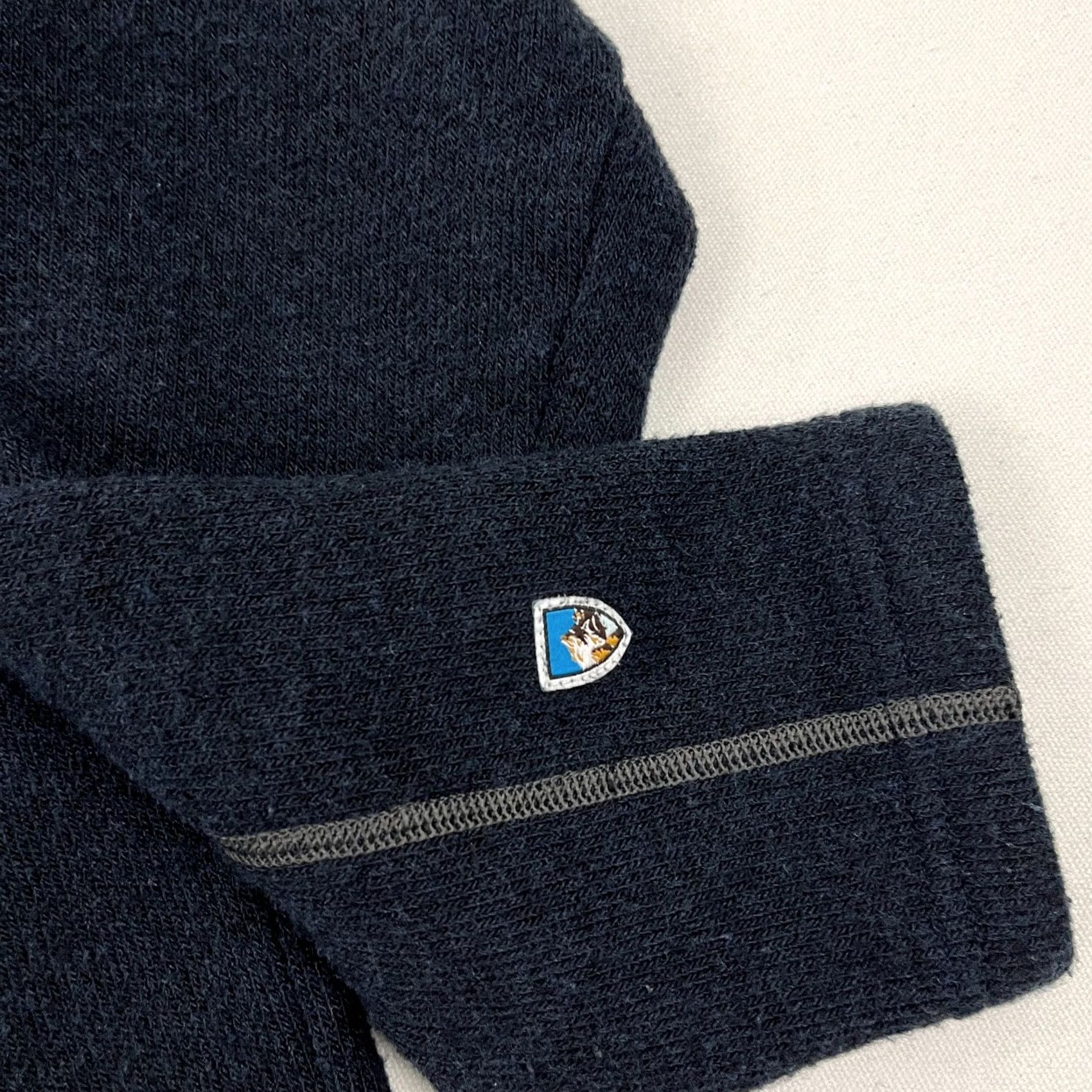 Vintage Kuhl Europa Sweater Mens L Blue Fleece Lined Hiking Outdoor Quarter Zip Pullover Size US L / EU 52-54 / 3 - 3 Thumbnail