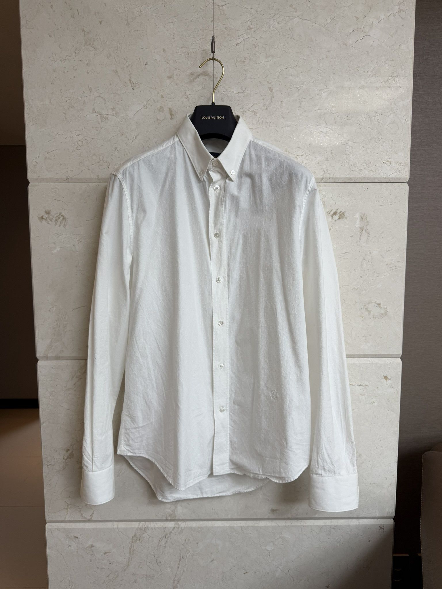 Louis Vuitton Louis Vuitton / Oxford Shirt White Regular Fit / 41 Size US M / EU 48-50 / 2 - 1 Thumbnail