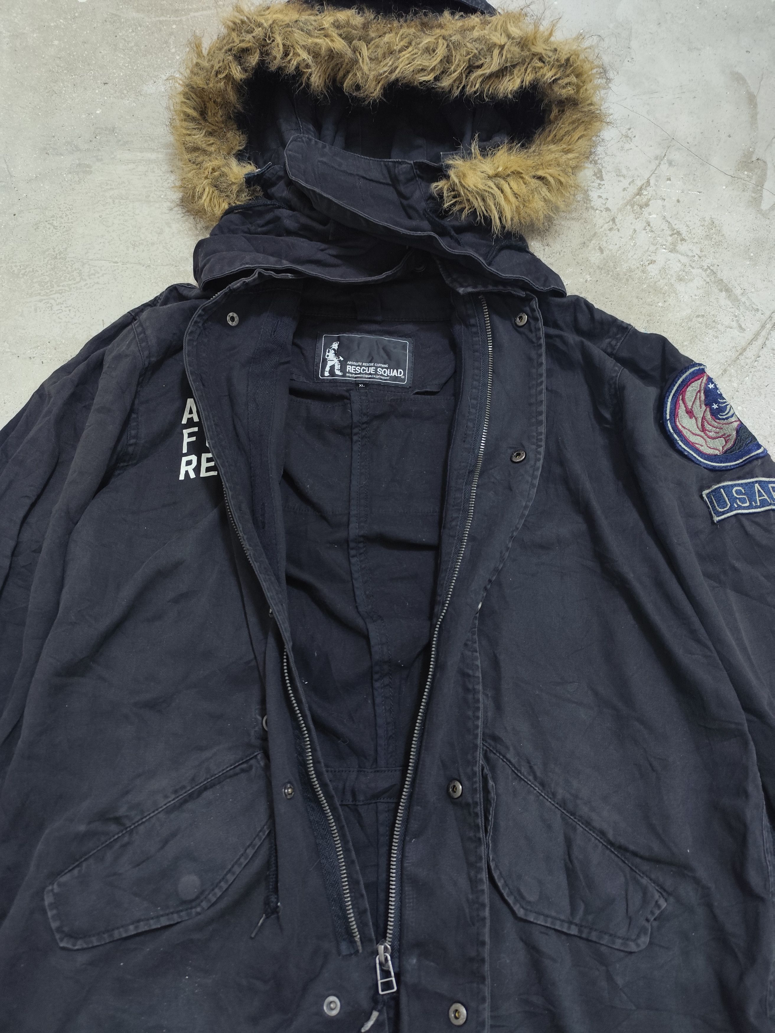 If Six Was Nine Ifsixwasnine style RESCUE SQUAD gothic style fur jacket Size US XL / EU 56 / 4 - 7 Thumbnail